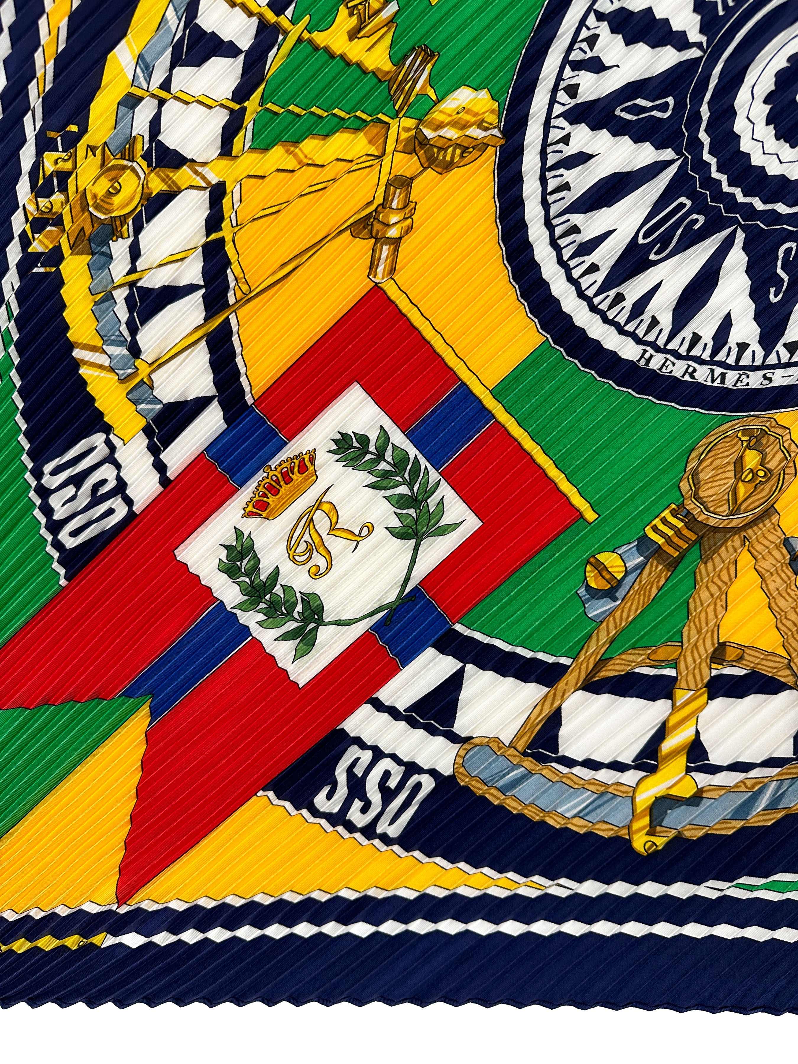 Hermès Sextants Plissé 90