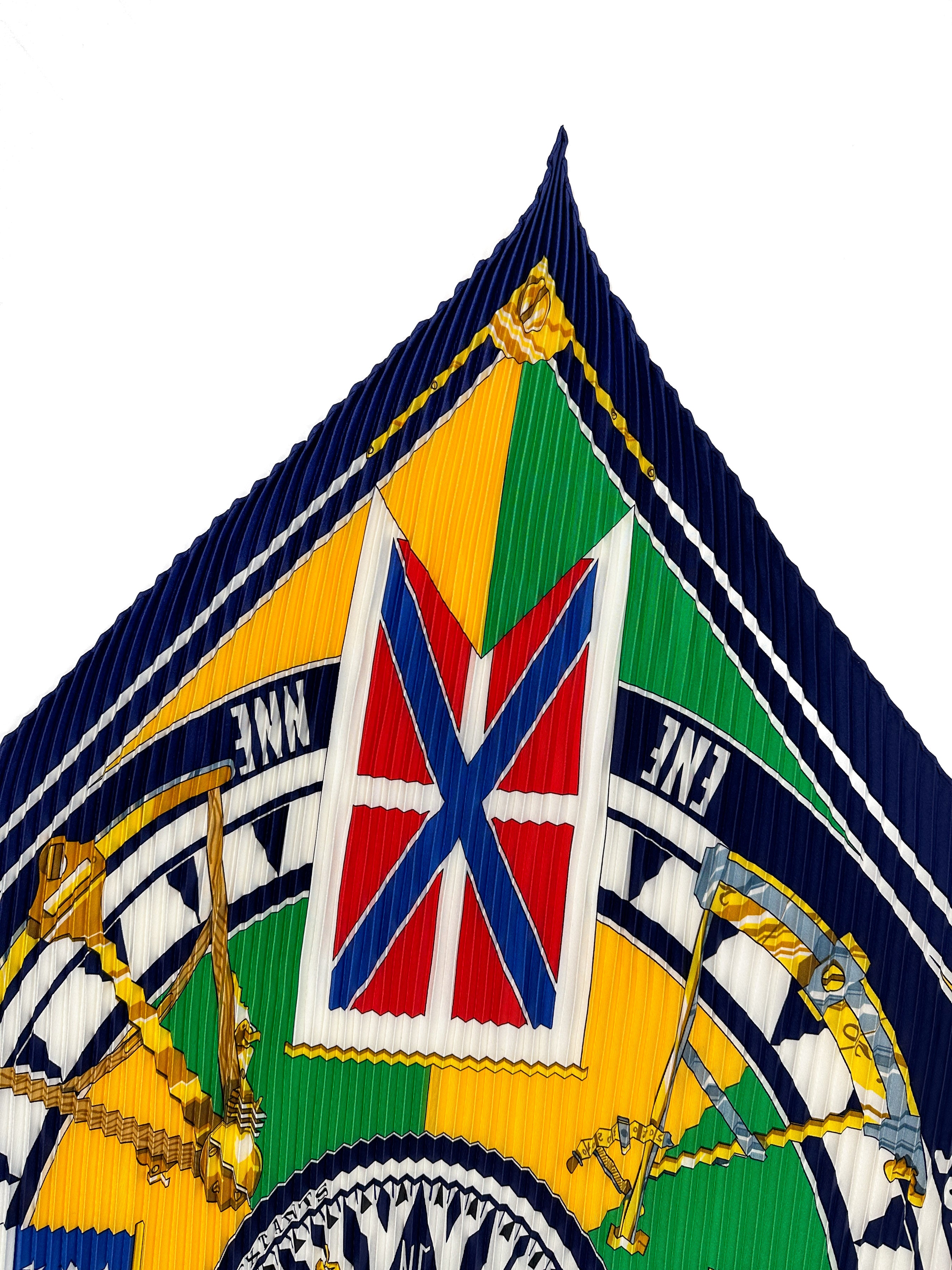 Hermès Sextants Plissé 90