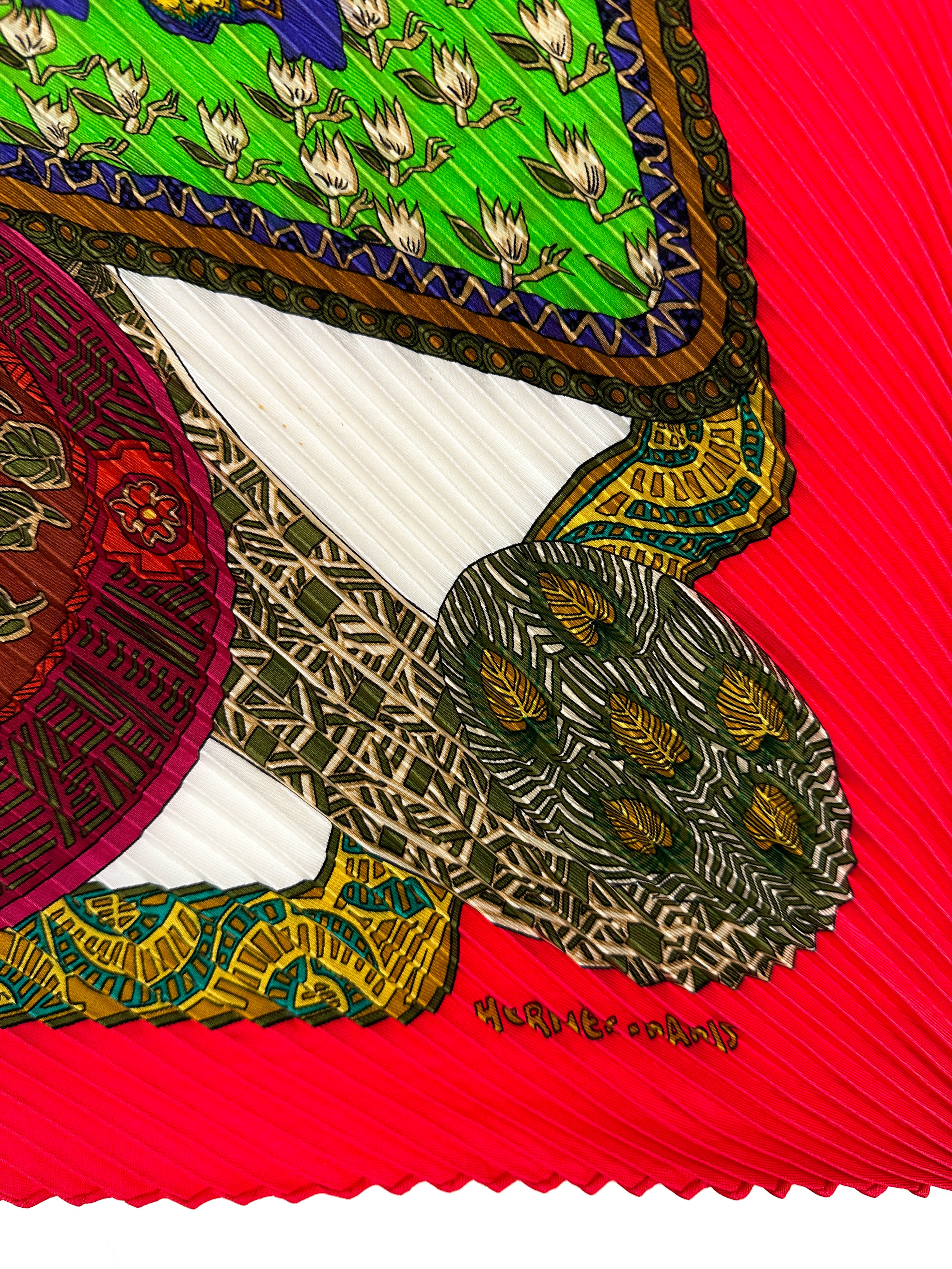 Hermès Art Des Steppes Plissé 90