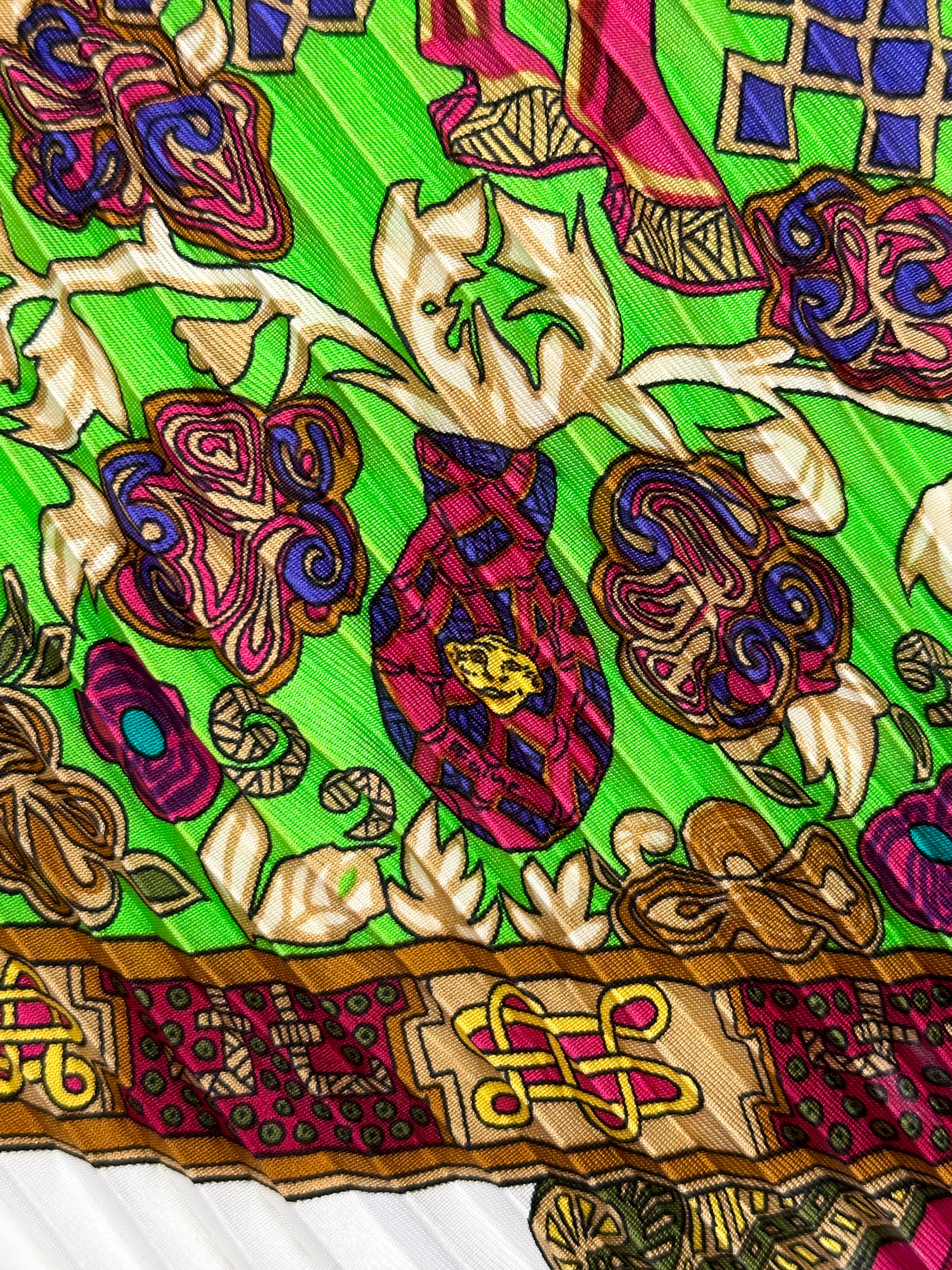 Hermès Art Des Steppes Plissé 90