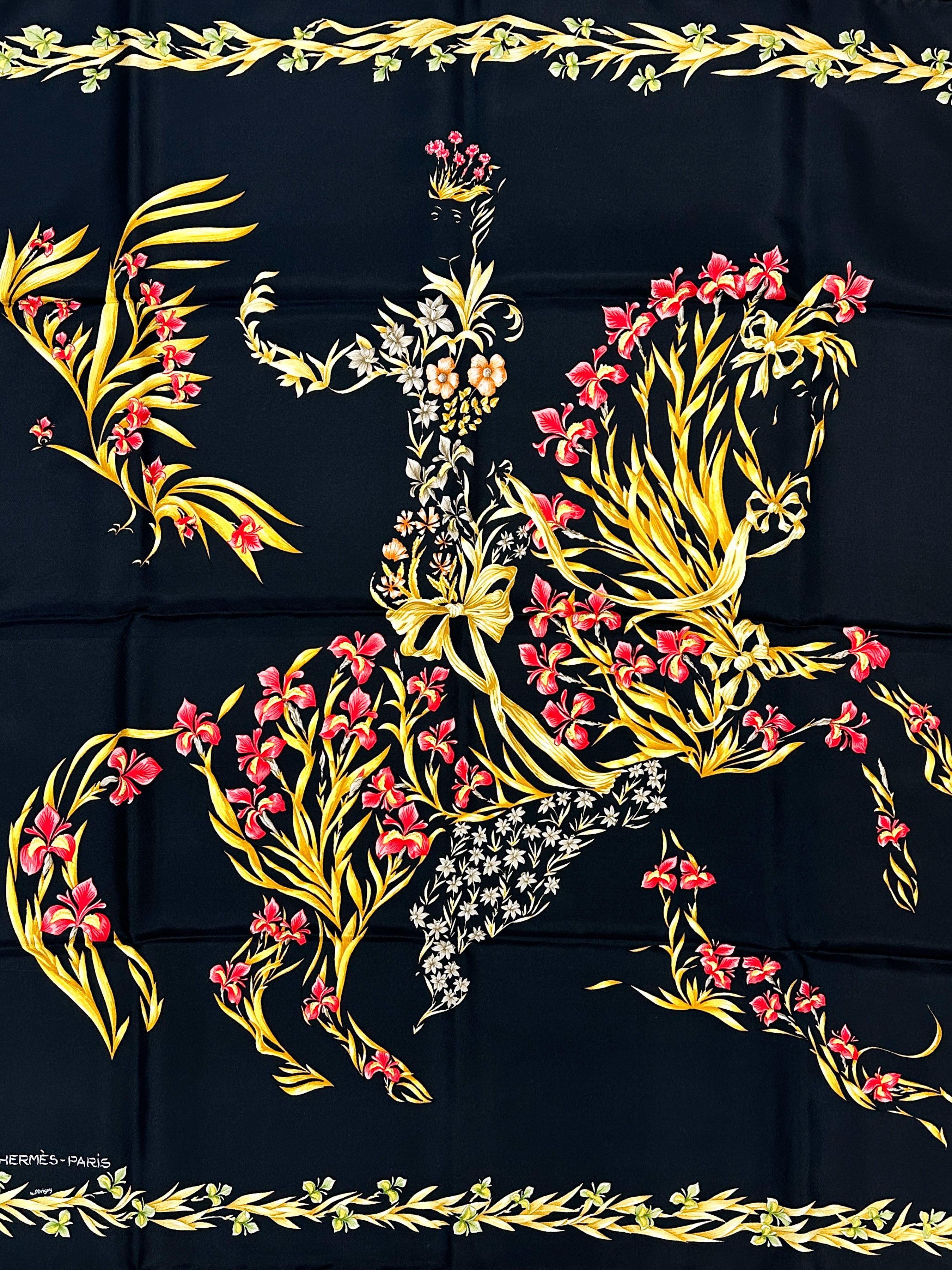 Hermès Cheval Fleuri 90
