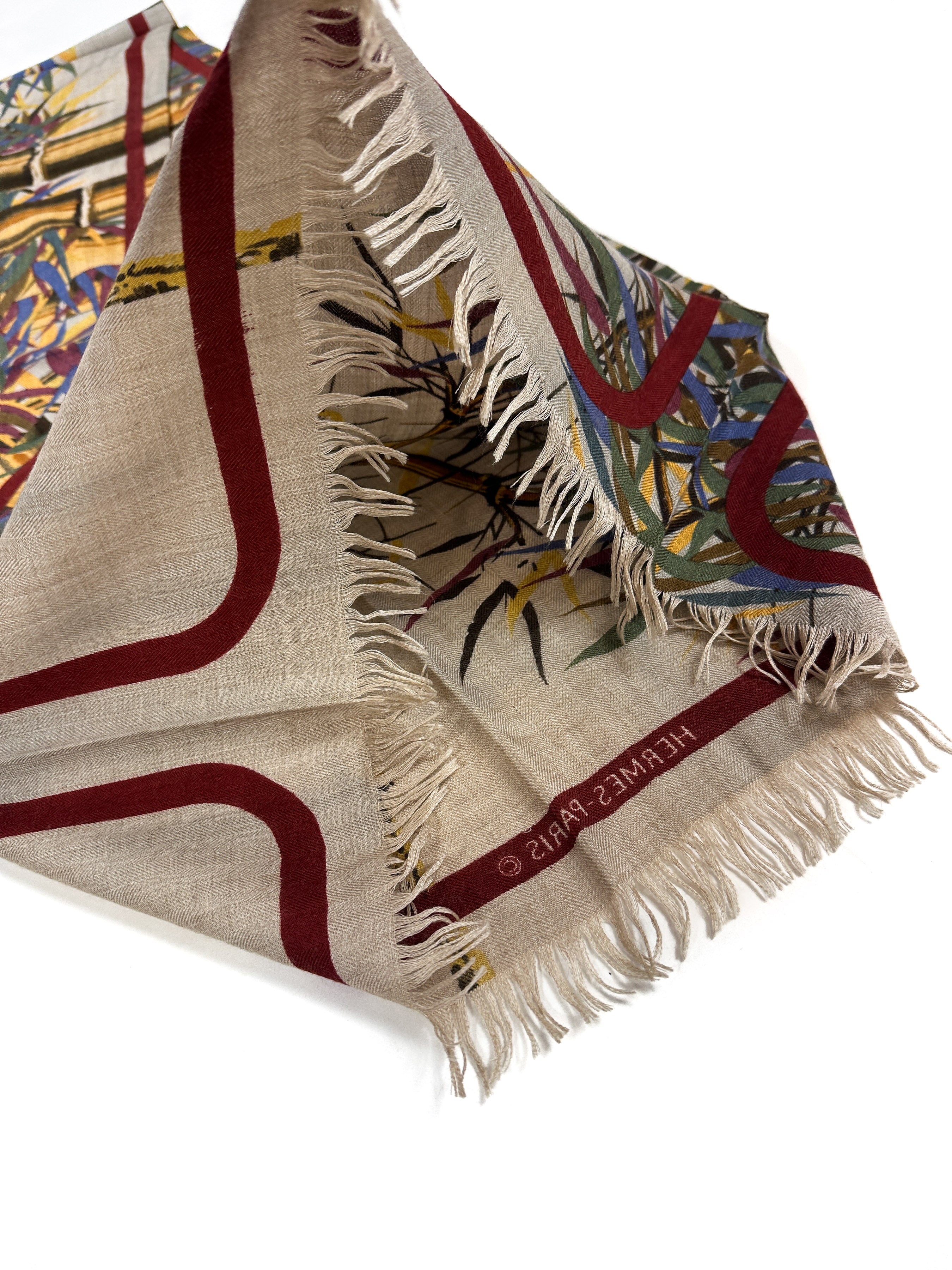 Hermès Bamboo Cashmere Silk Shawl