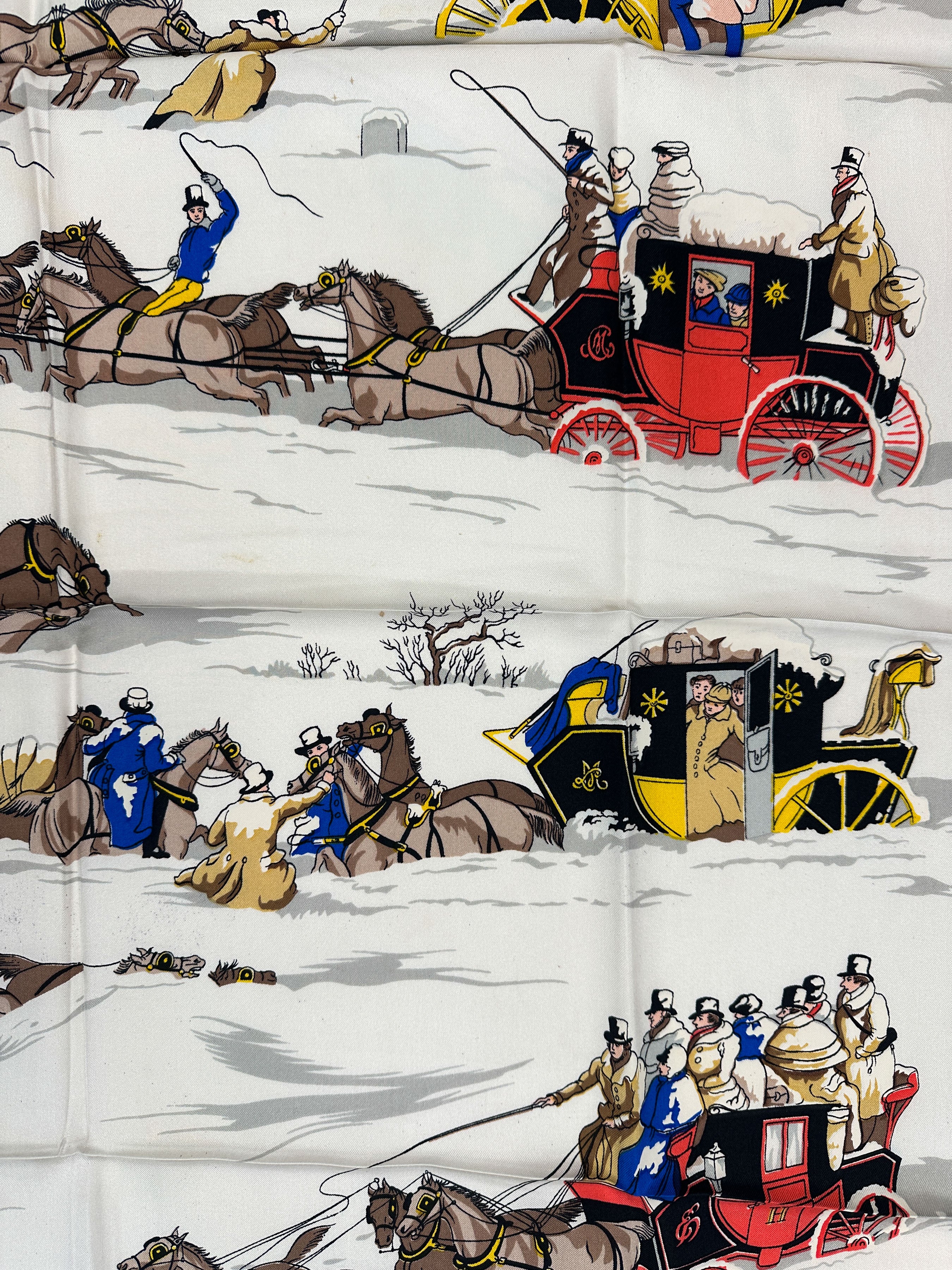 Hermès Diligences Par Temps de Neige 90 C.1967