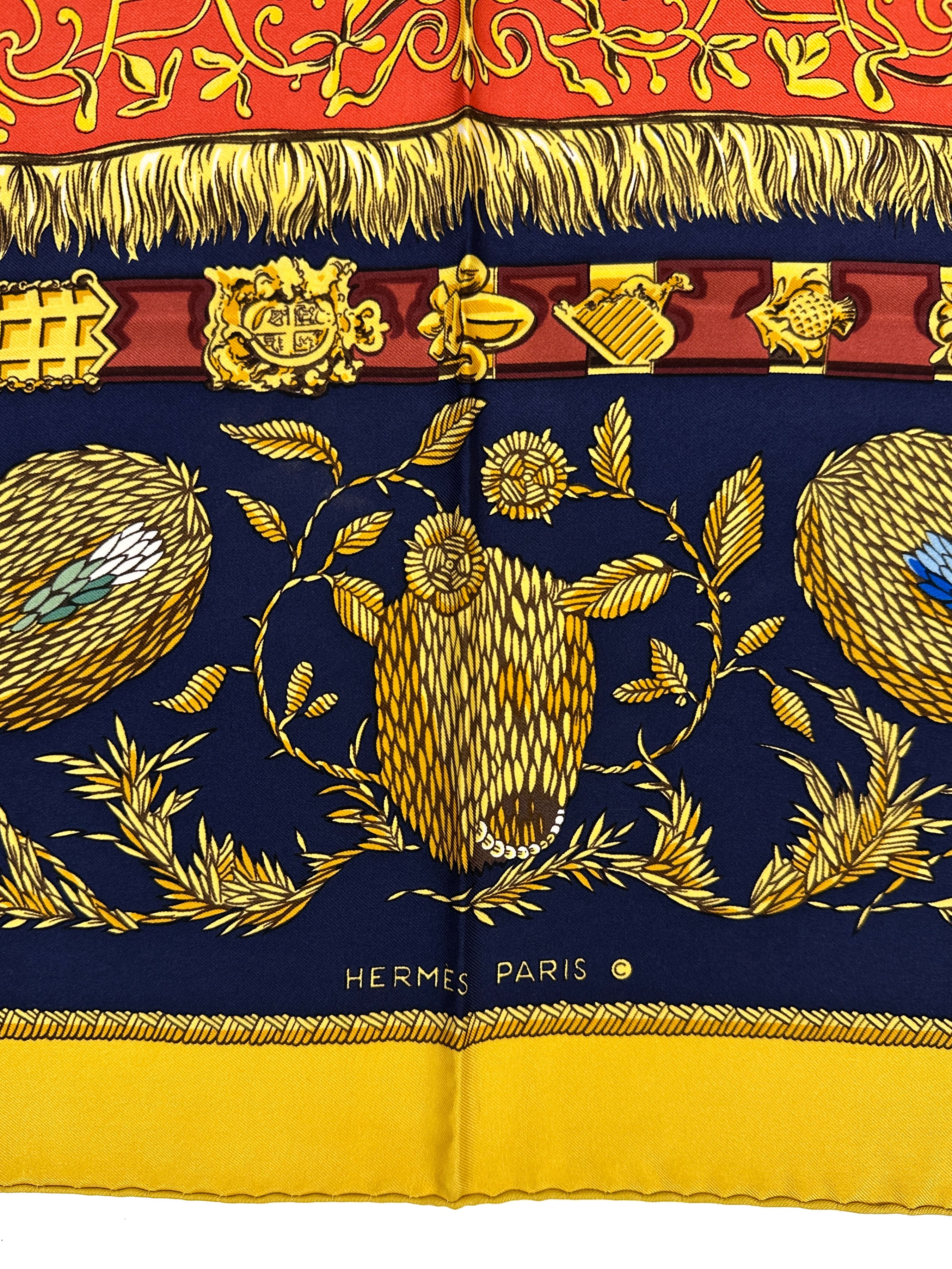 Hermès Special Edition 1977 The Queen's Silver Jubilee Dieu et Mon Droit 90