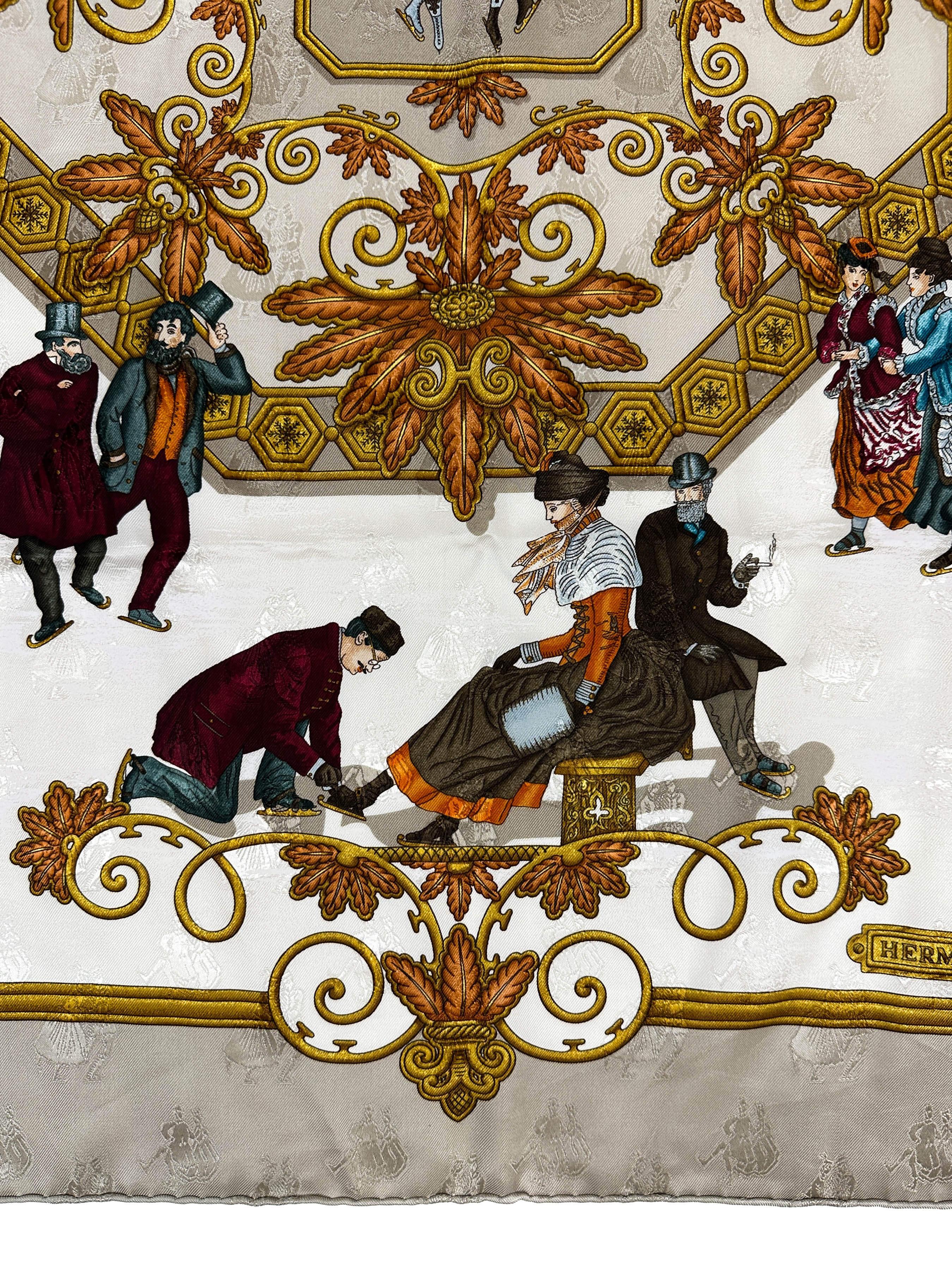 Hermès Joies d'Hiver Jacquard 90