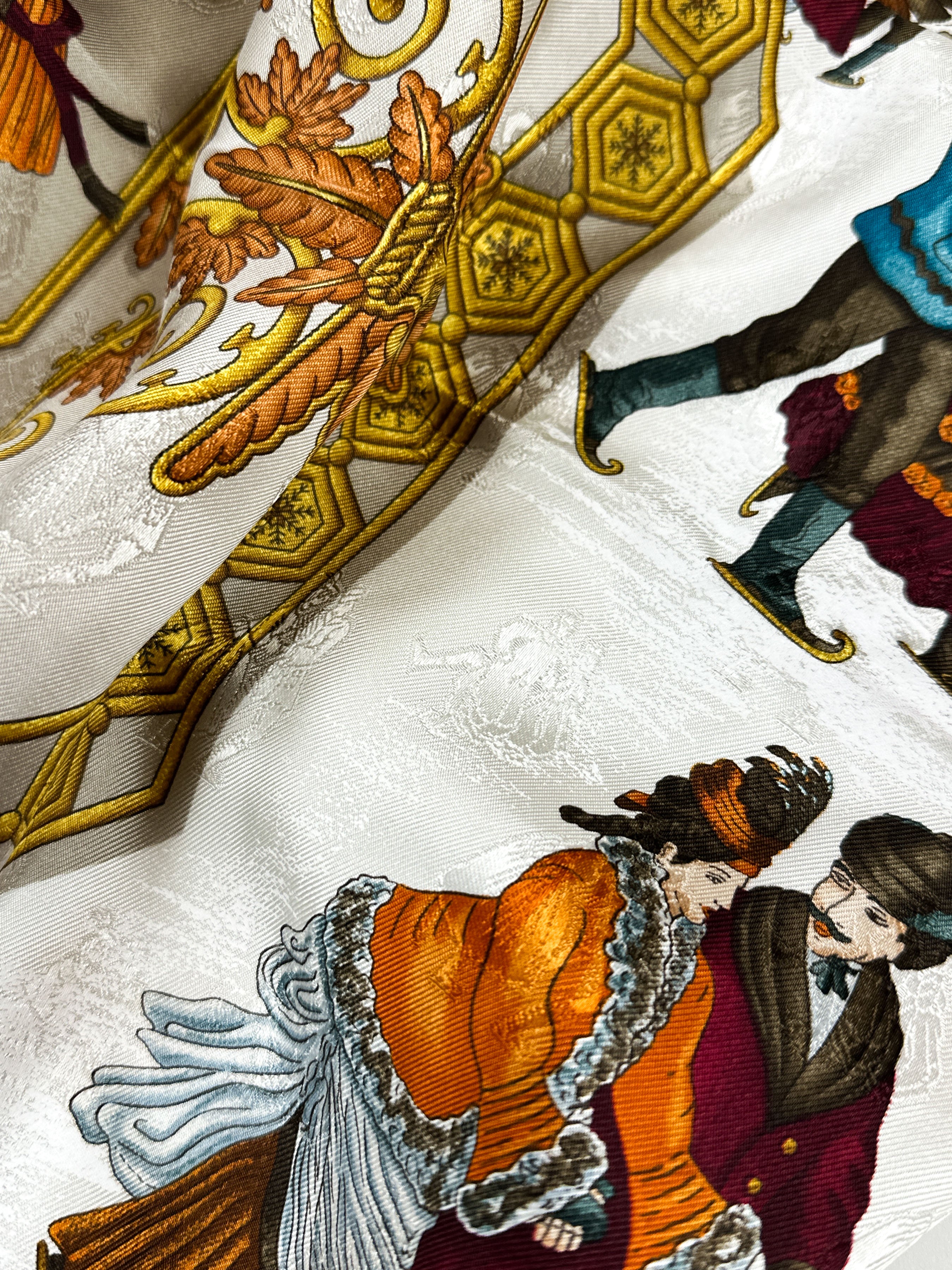 Hermès Joies d'Hiver Jacquard 90