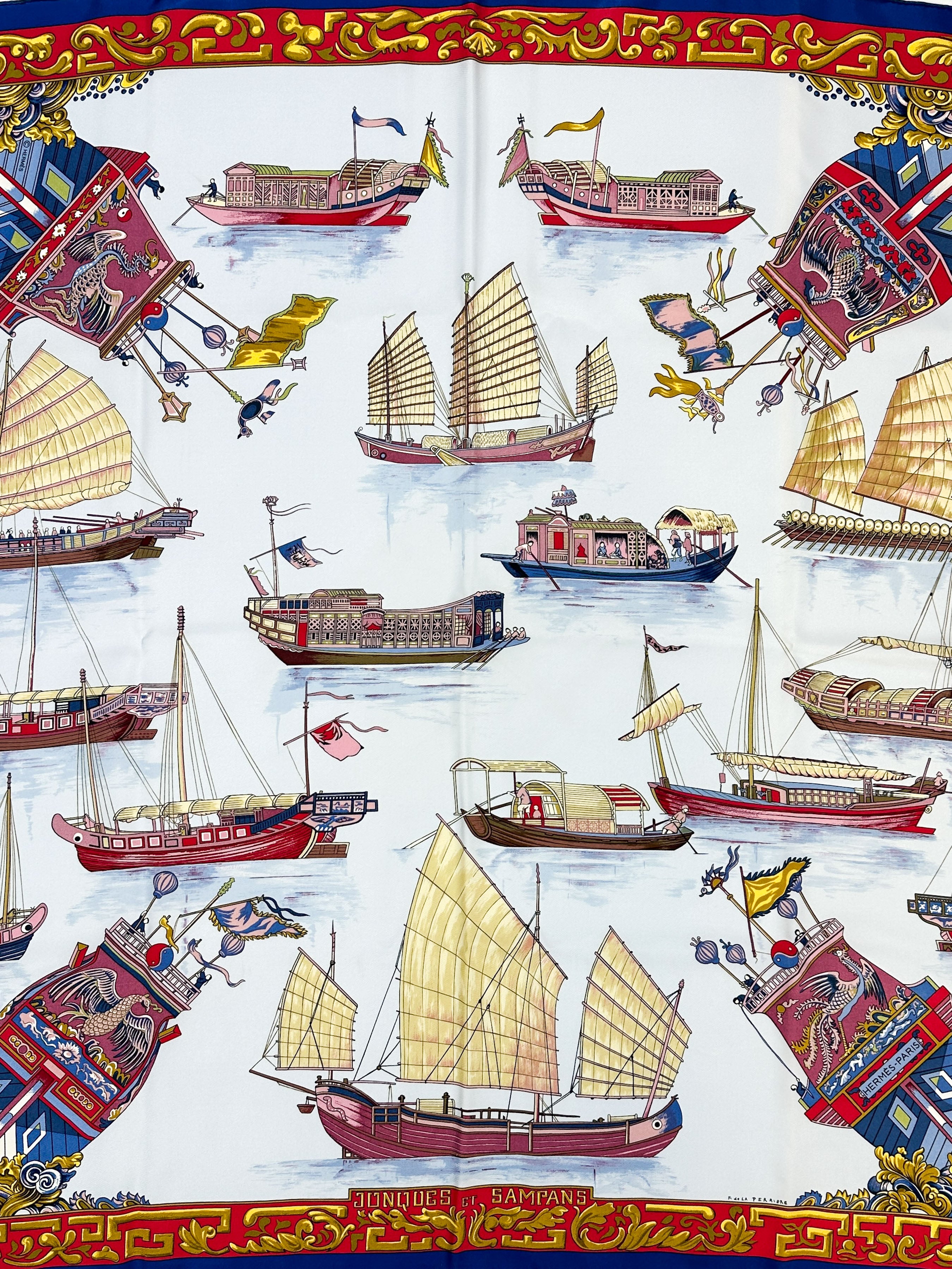 Hermès Jonques et Sampans 90