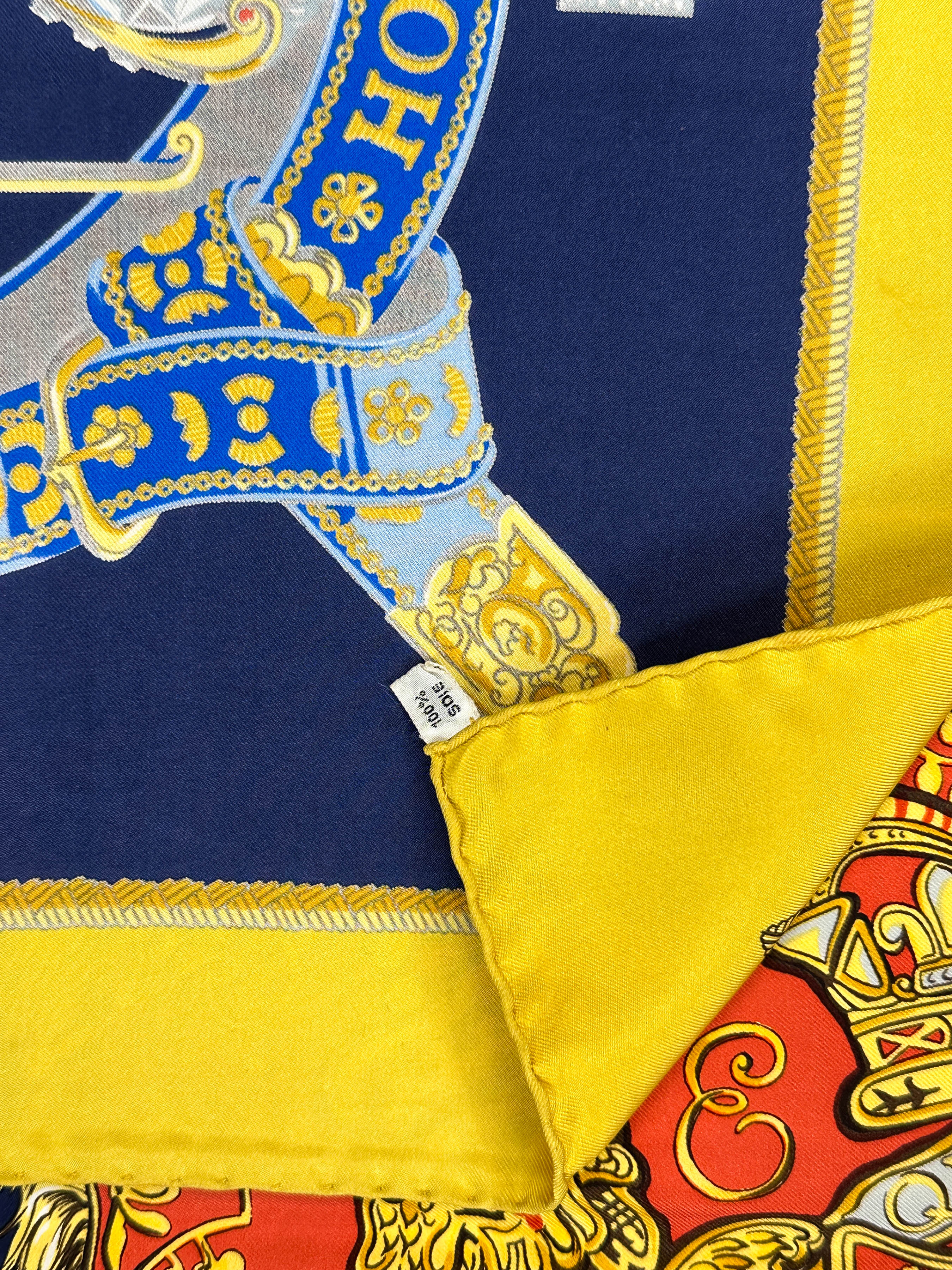 Hermès Special Edition 1977 The Queen's Silver Jubilee Dieu et Mon Droit 90