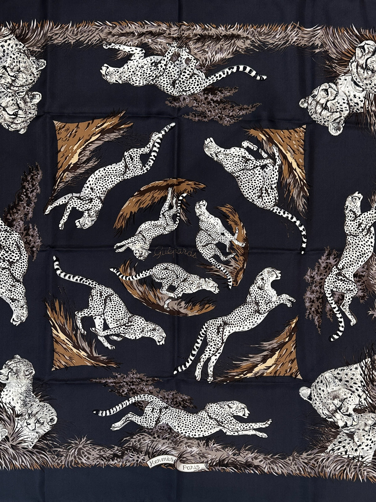 Hermès Guépards 90
