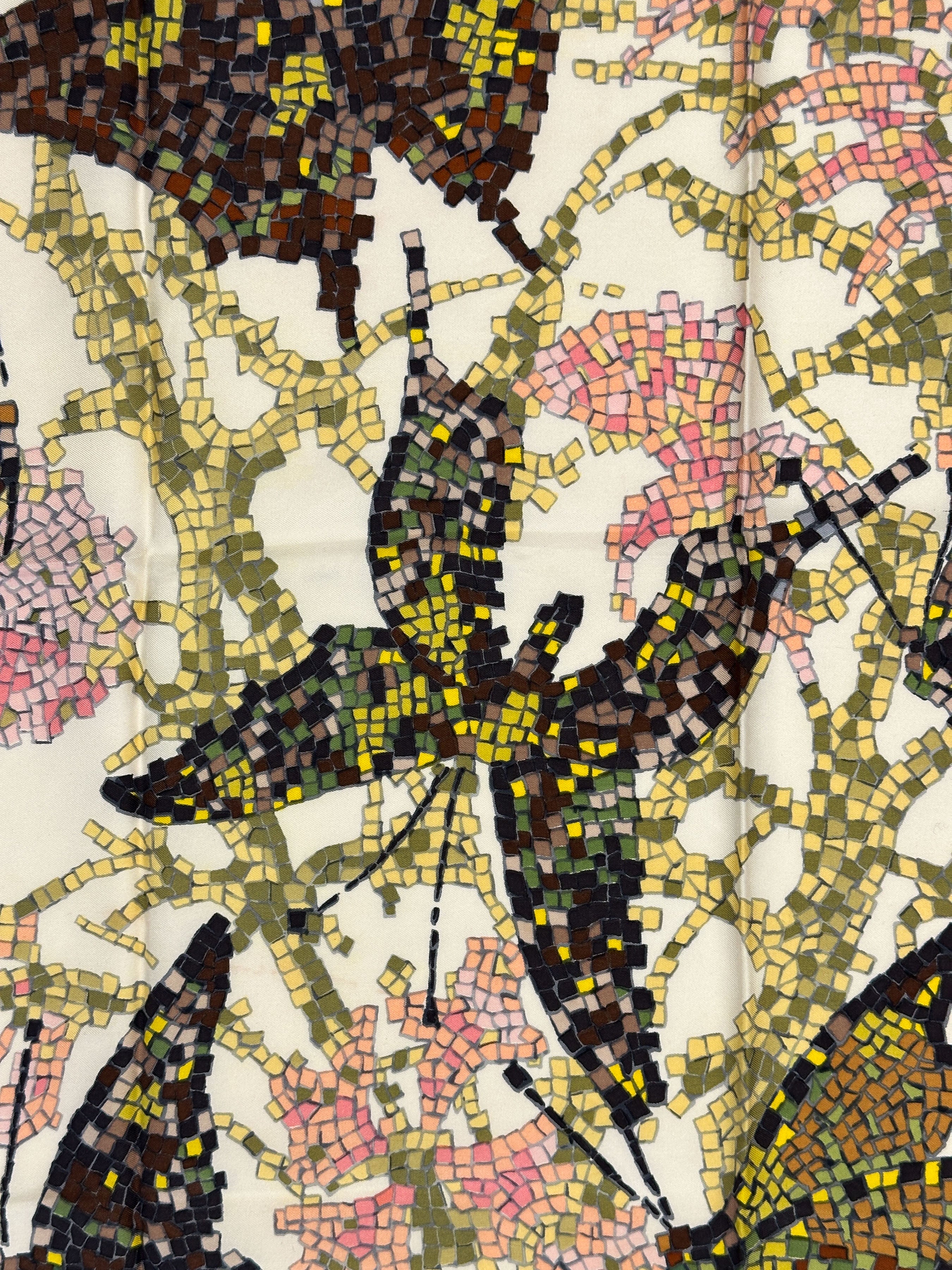 Hermès Papillons Mosaïques 90