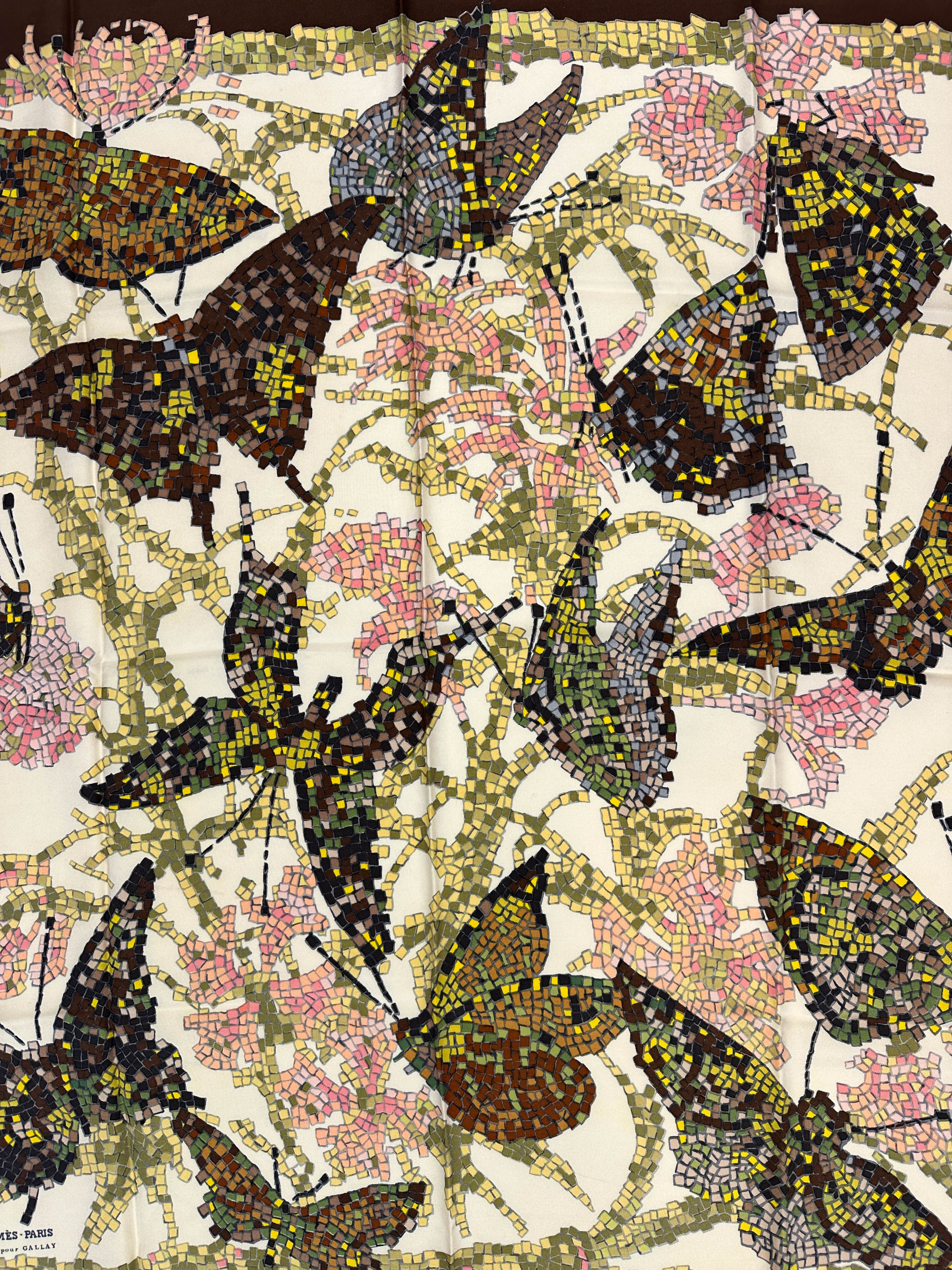Hermès Papillons Mosaïques 90