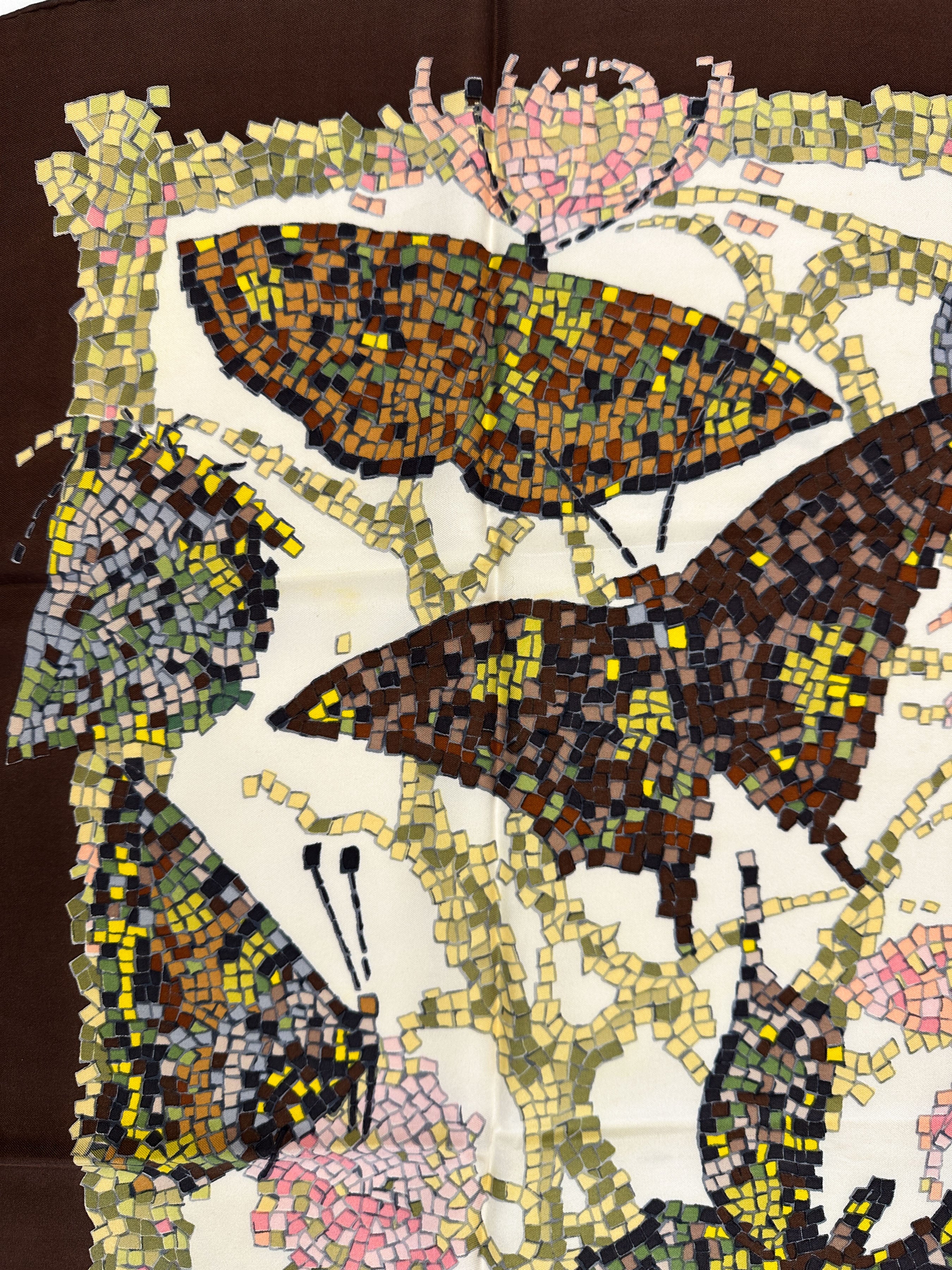 Hermès Papillons Mosaïques 90