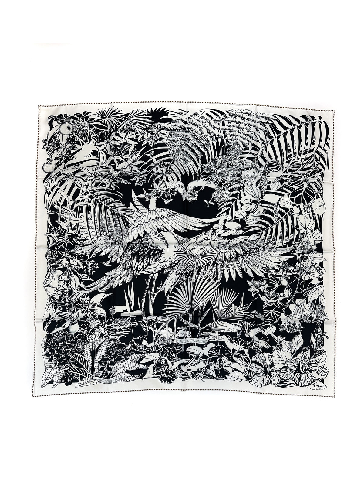 Hermès Flamingo Party Tatouage Double Face 90
