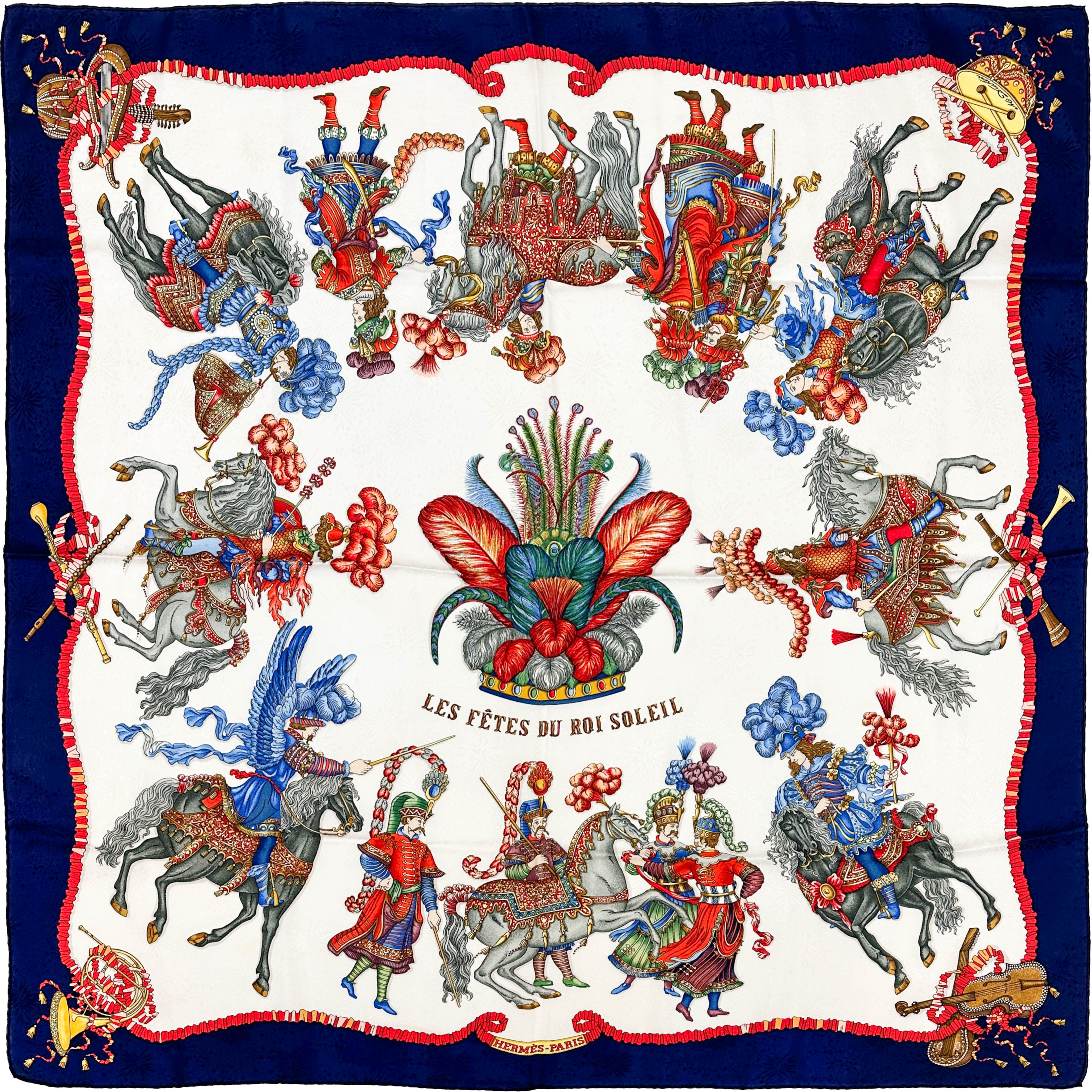 Hermès Les Fêtes du Roi Soleil Jacquard 90