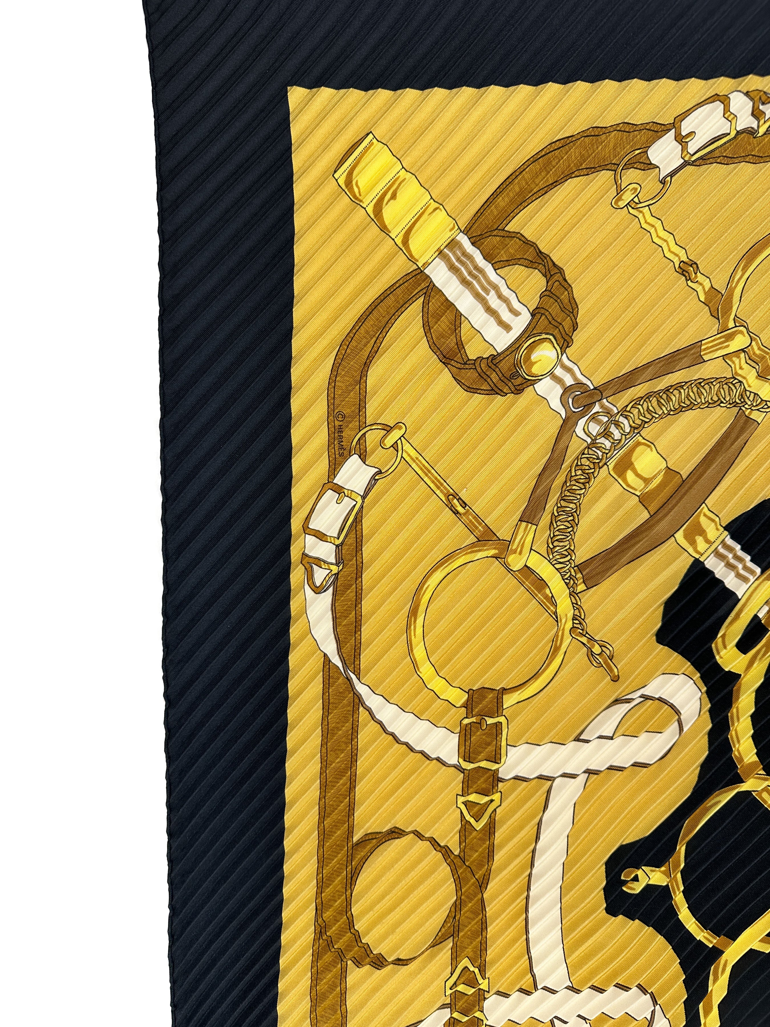 Hermès Eperon d'Or Plissé 90