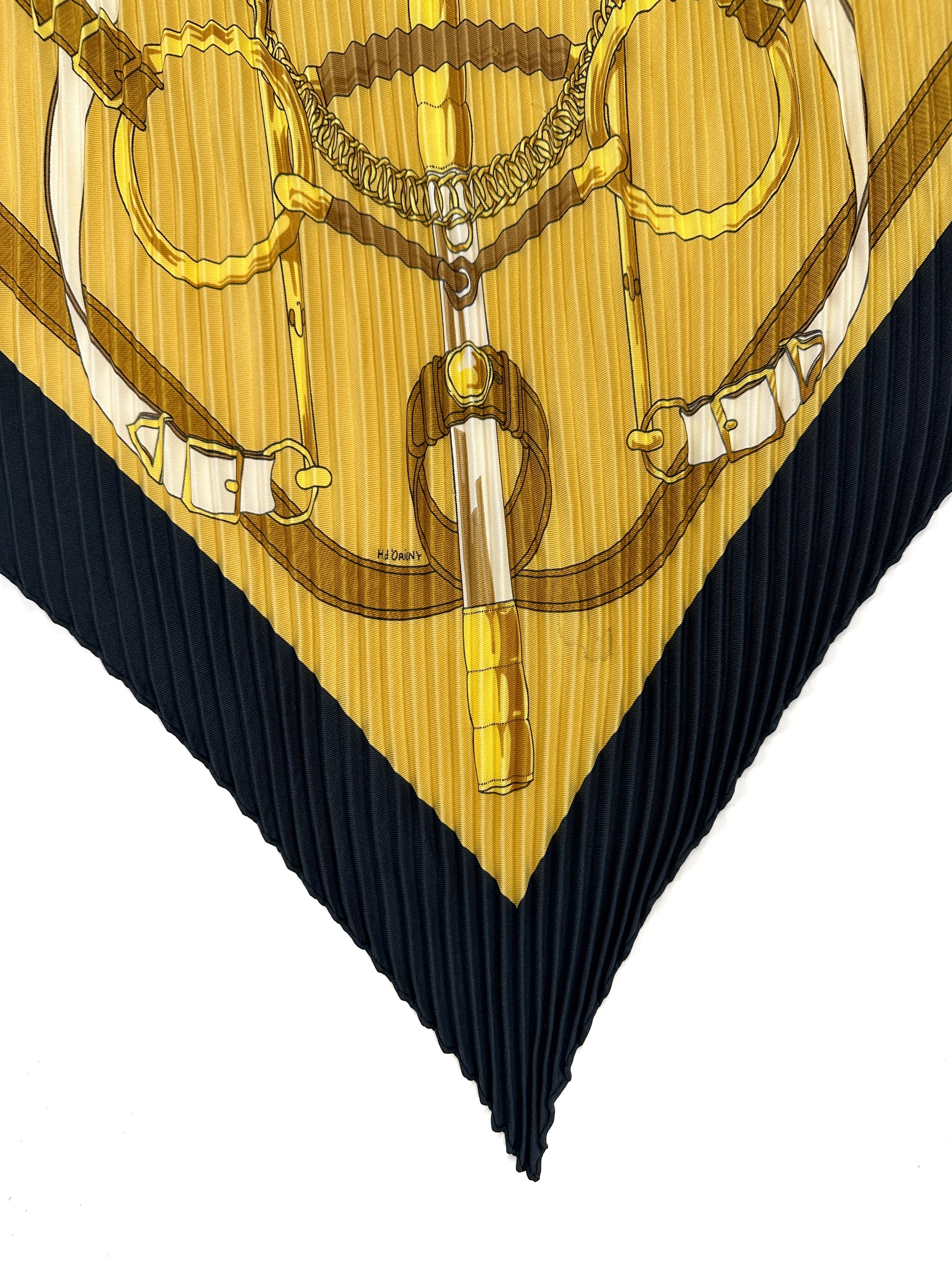 Hermès Eperon d'Or Plissé 90