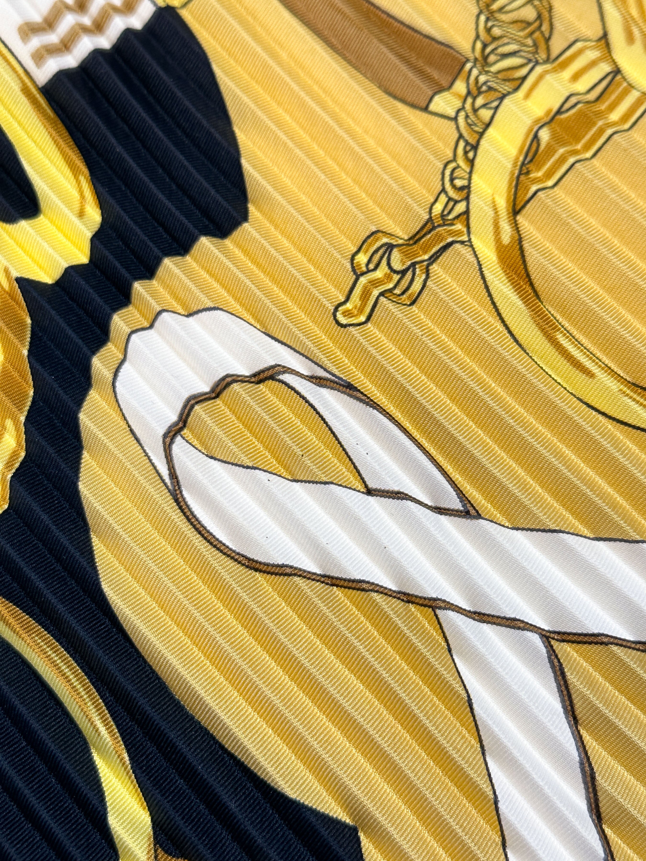 Hermès Eperon d'Or Plissé 90