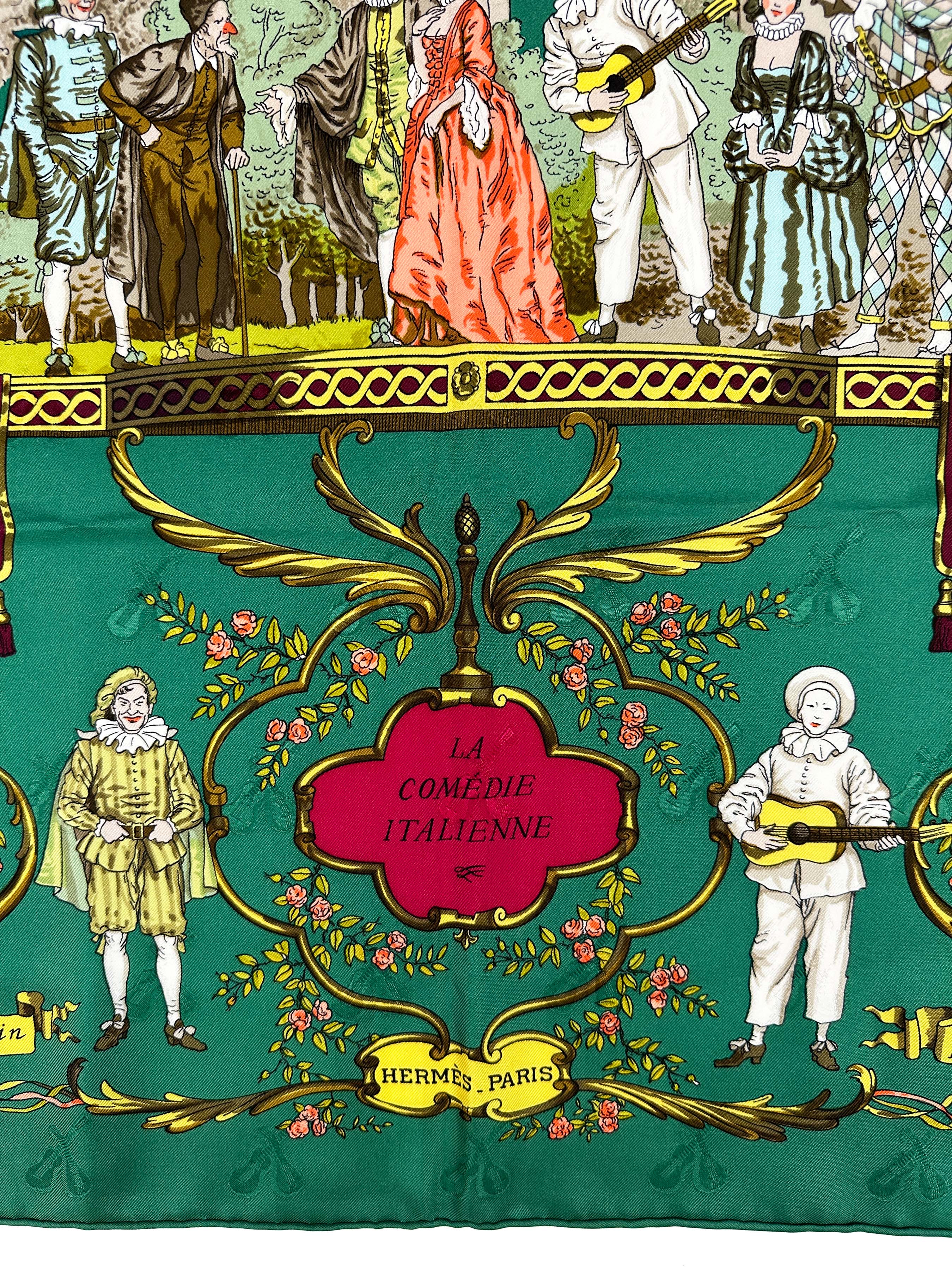 Hermès La Comédie Italienne Jacquard 90