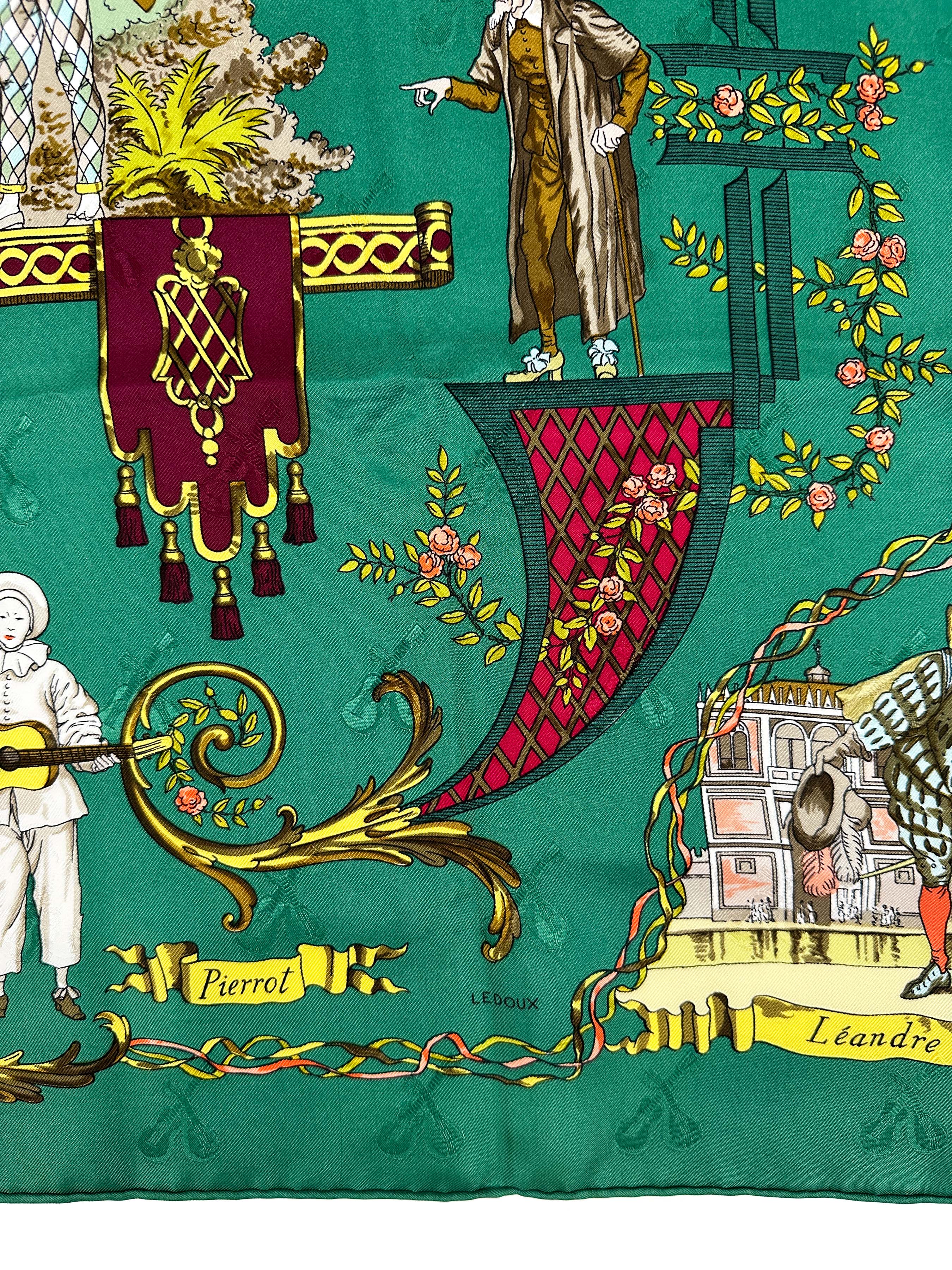 Hermès La Comédie Italienne Jacquard 90