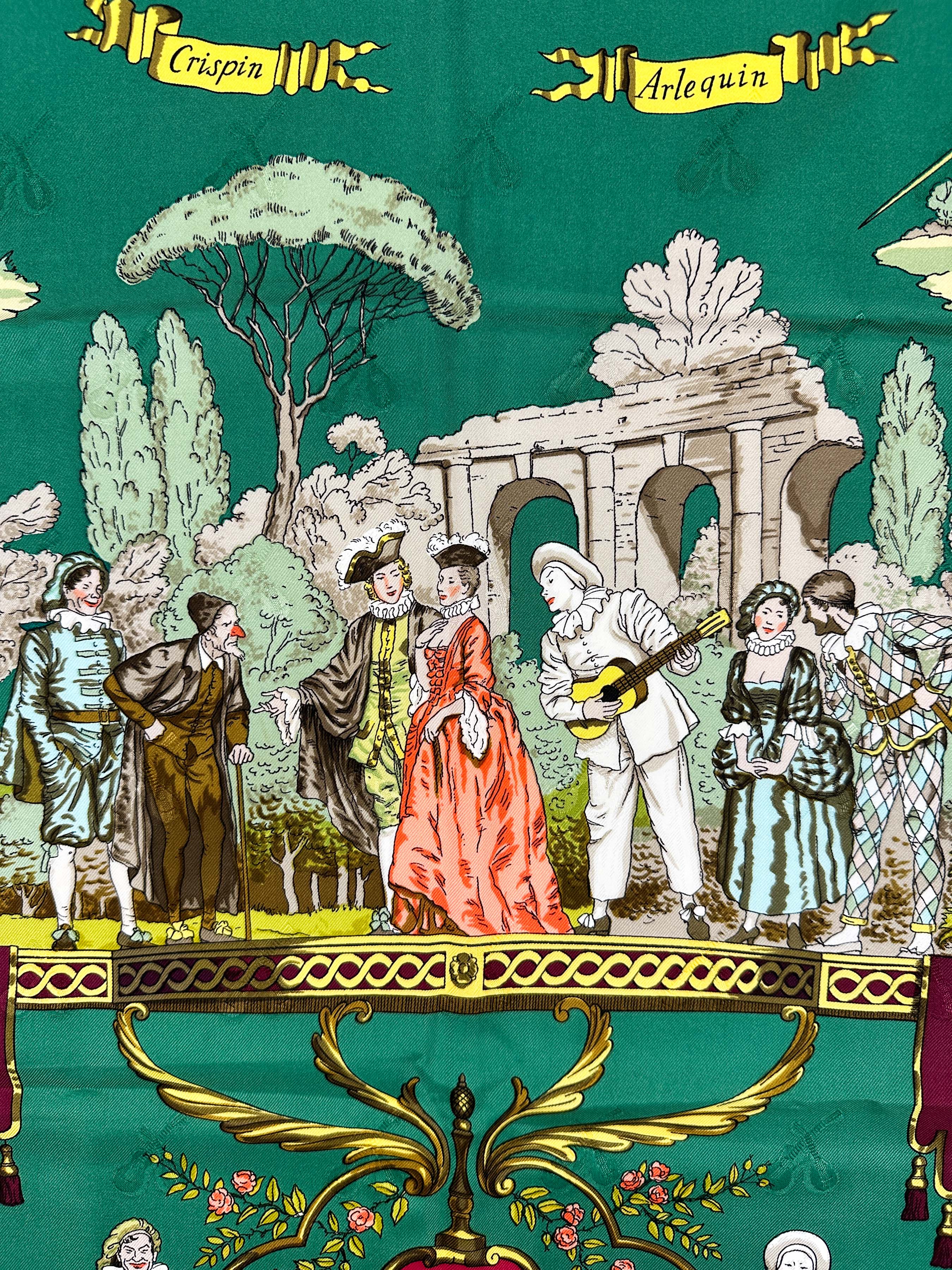 Hermès La Comédie Italienne Jacquard 90