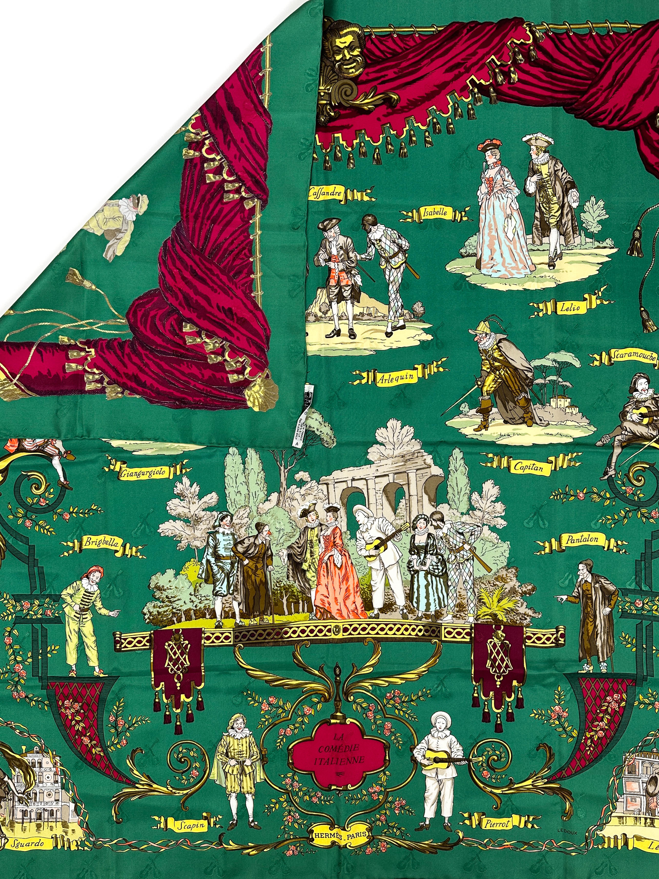 Hermès La Comédie Italienne Jacquard 90
