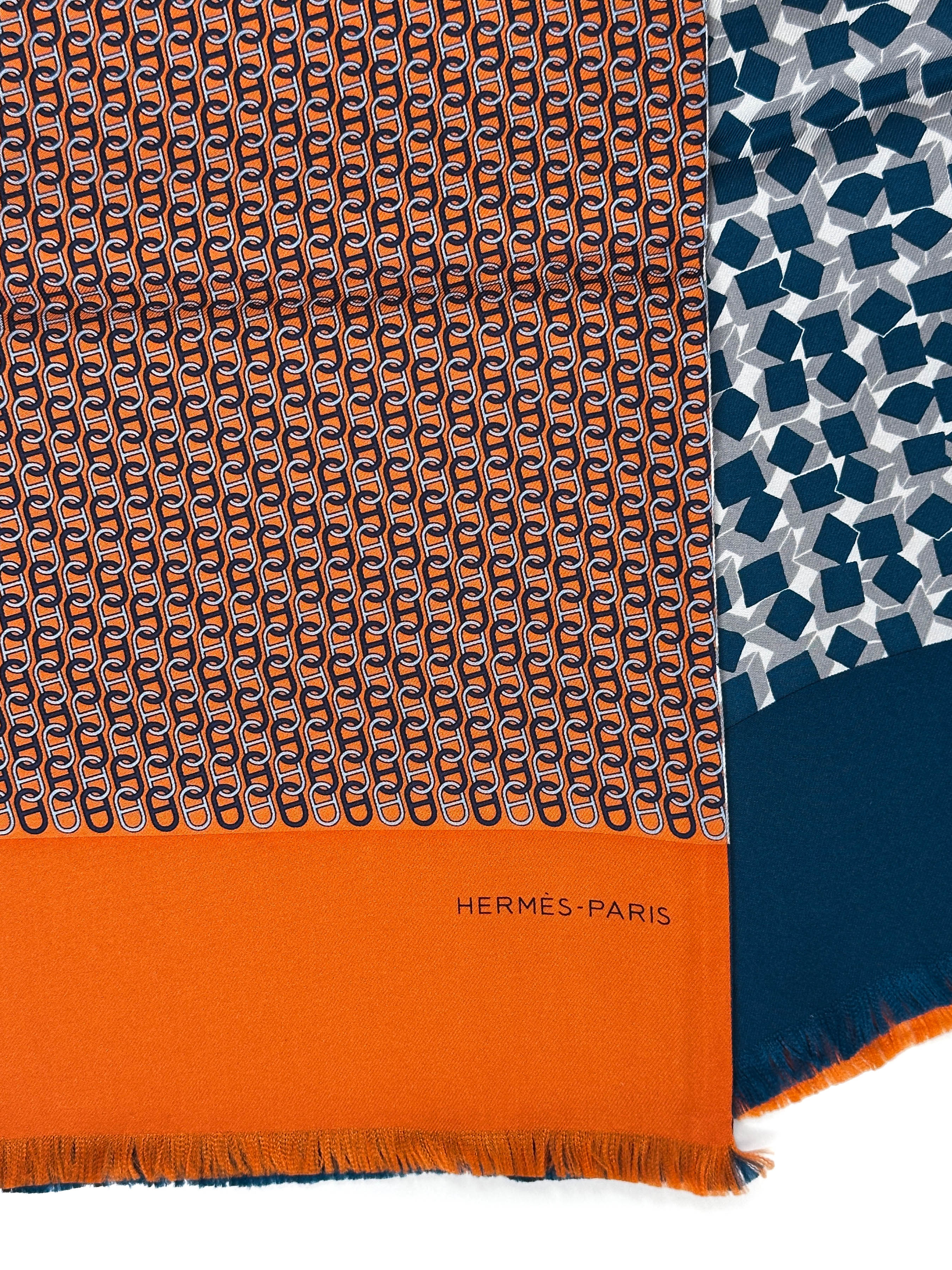 Hermès Geometric Silk Scarf