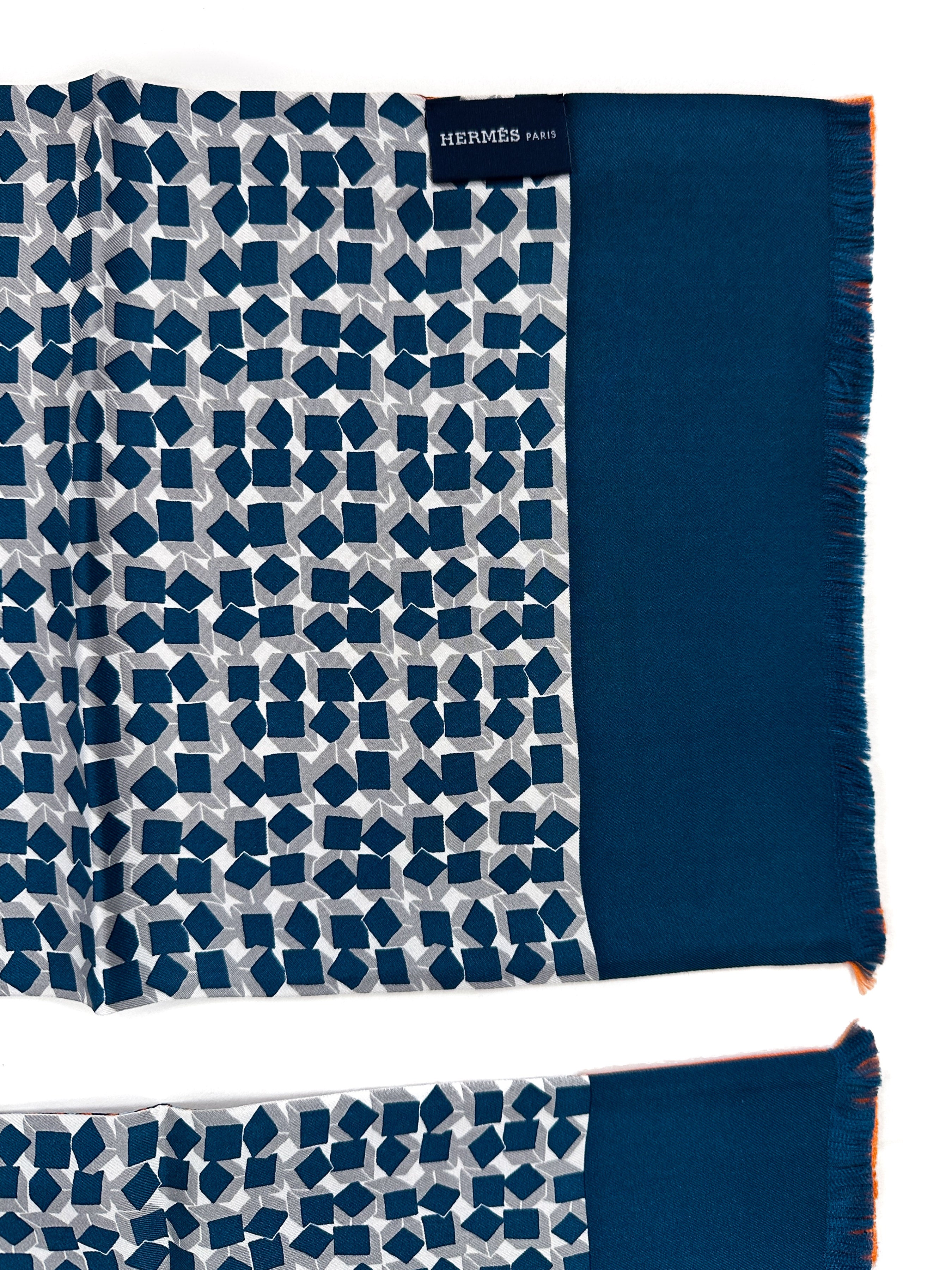 Hermès Geometric Silk Scarf