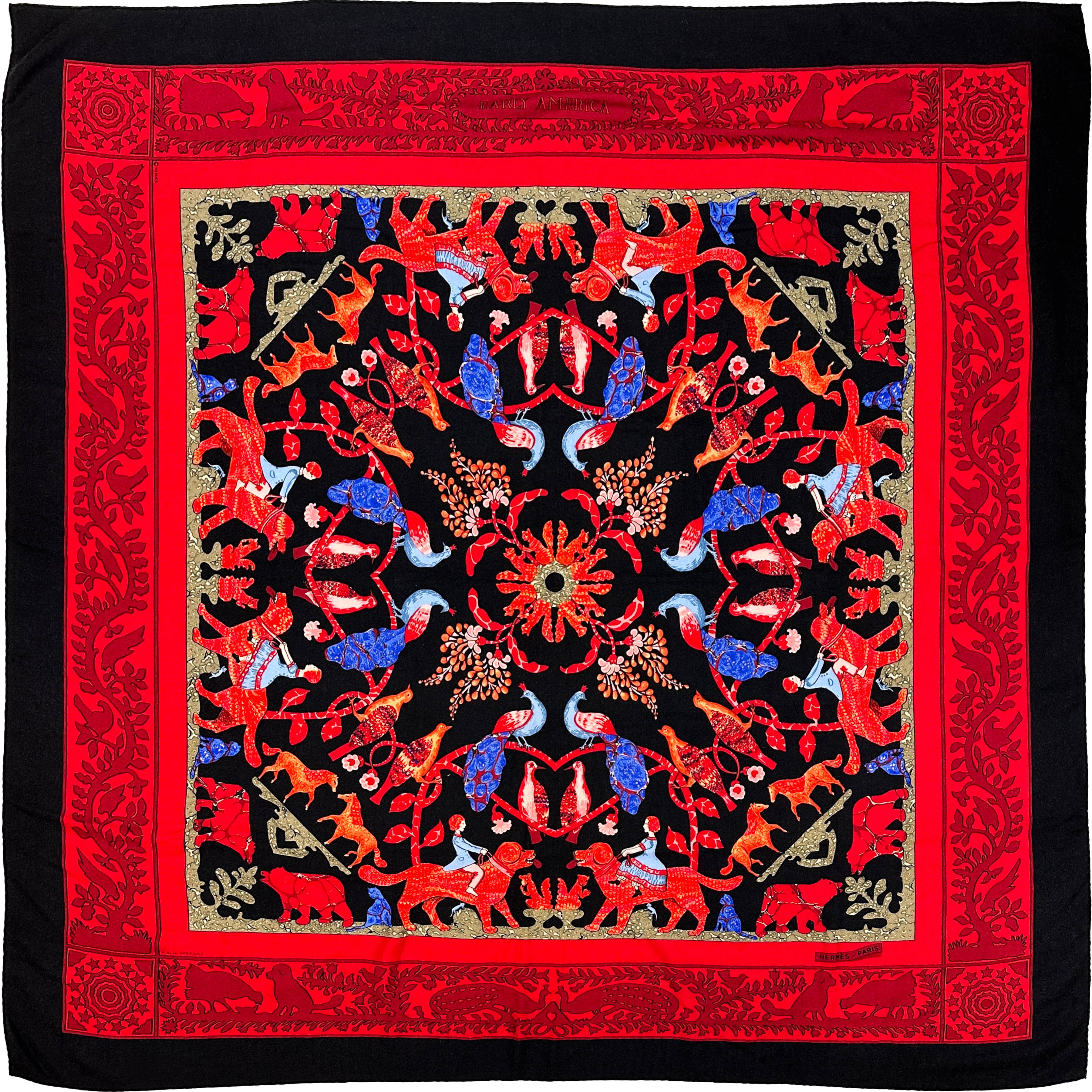Hermès Early America Cashmere Silk 140