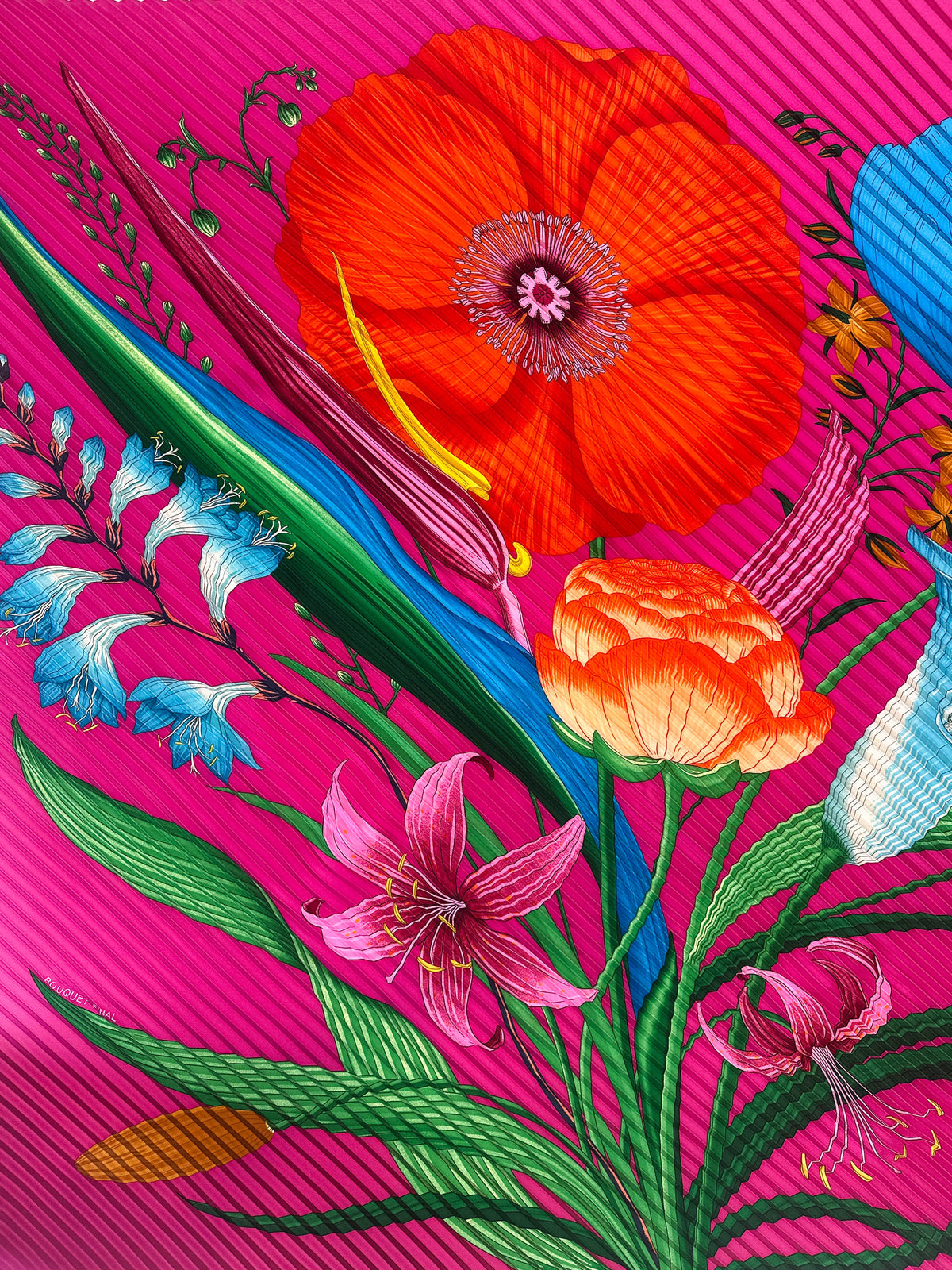 Hermès Bouquet Final Plissé 140