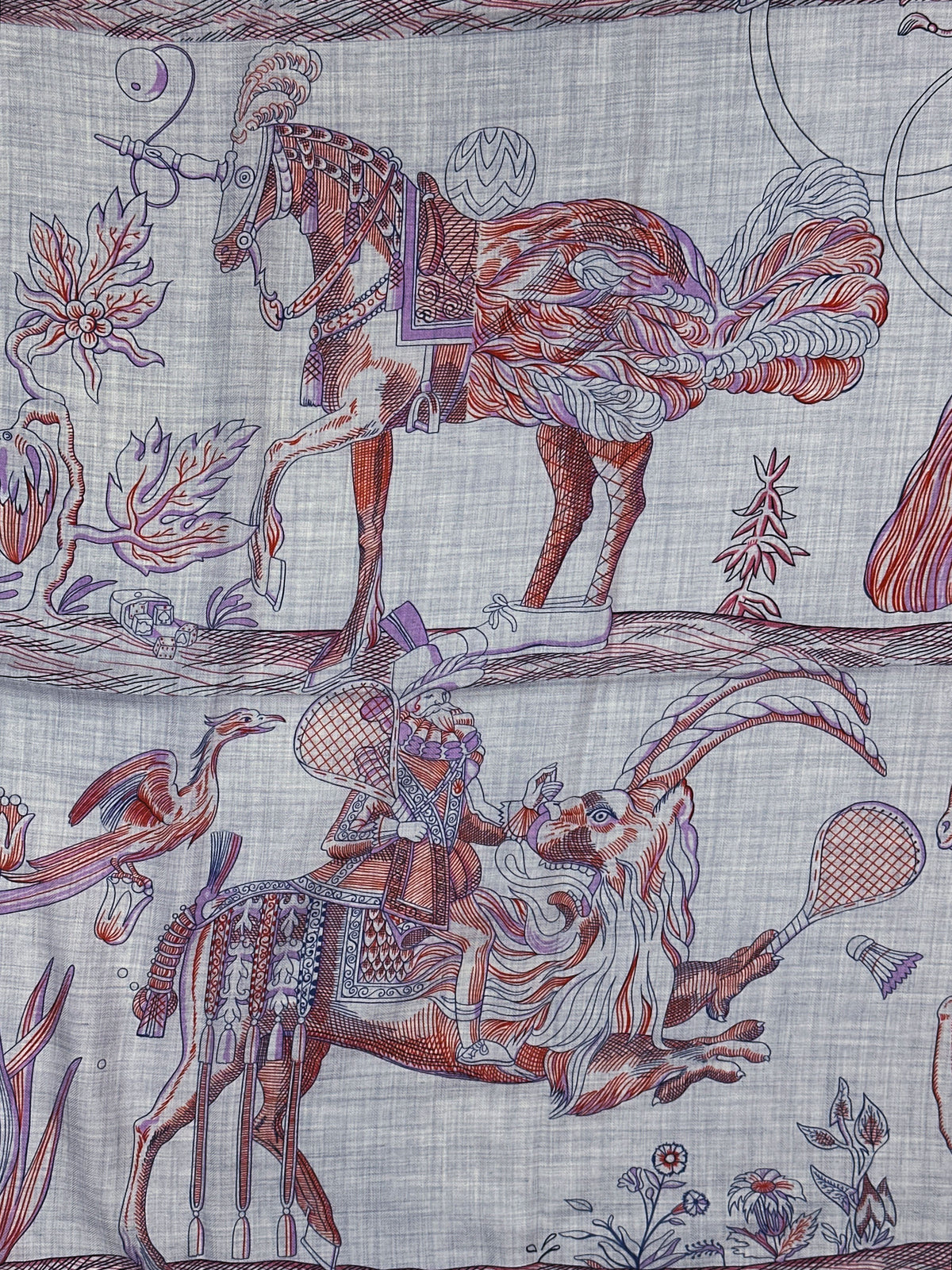 Hermès Della Cavalleria Favolosa Cashmere Silk 140