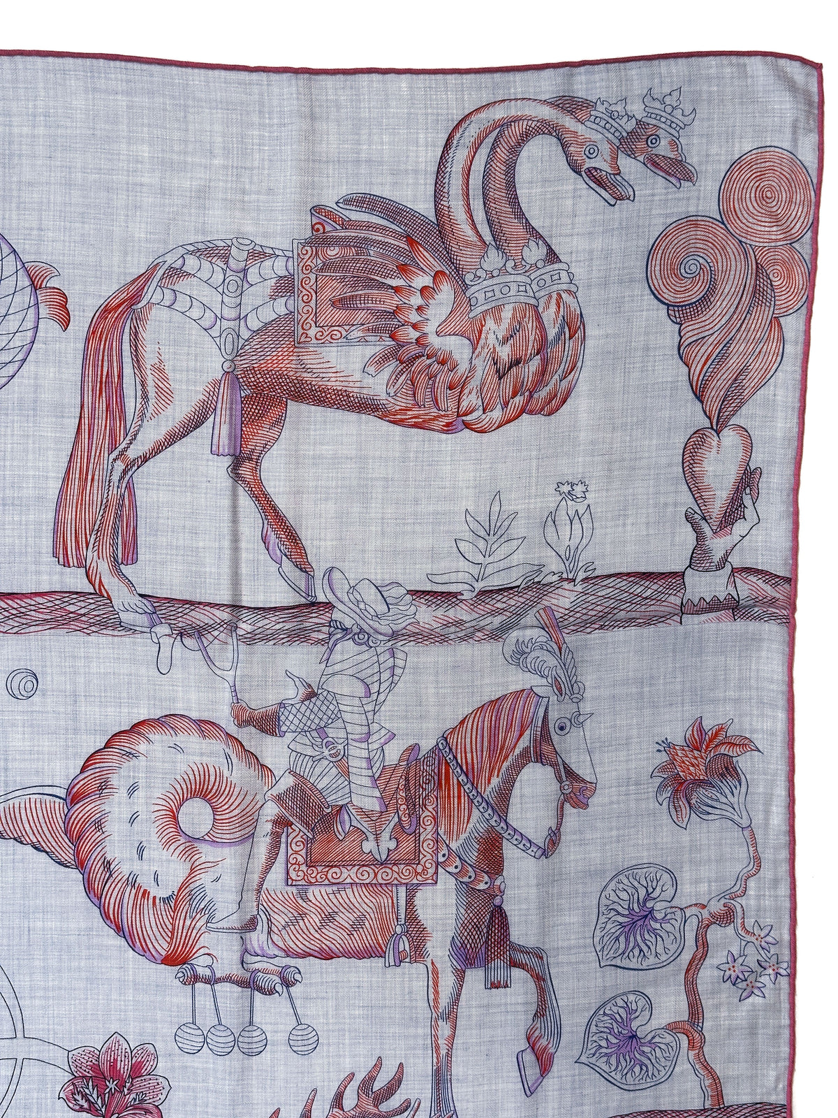 Hermès Della Cavalleria Favolosa Cashmere Silk 140
