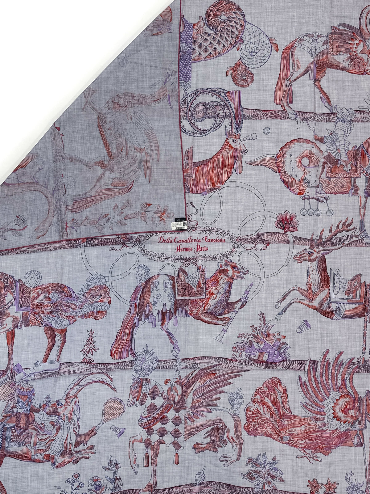 Hermès Della Cavalleria Favolosa Cashmere Silk 140