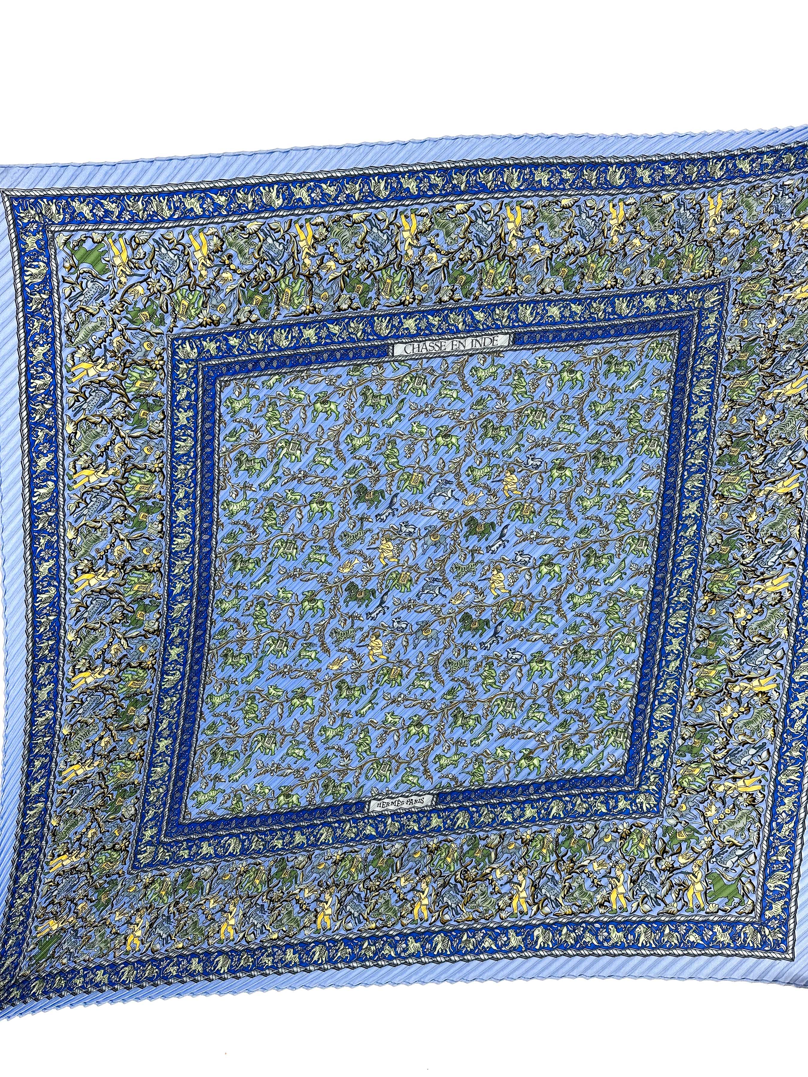 Hermès Chasse en Inde Plissé 90