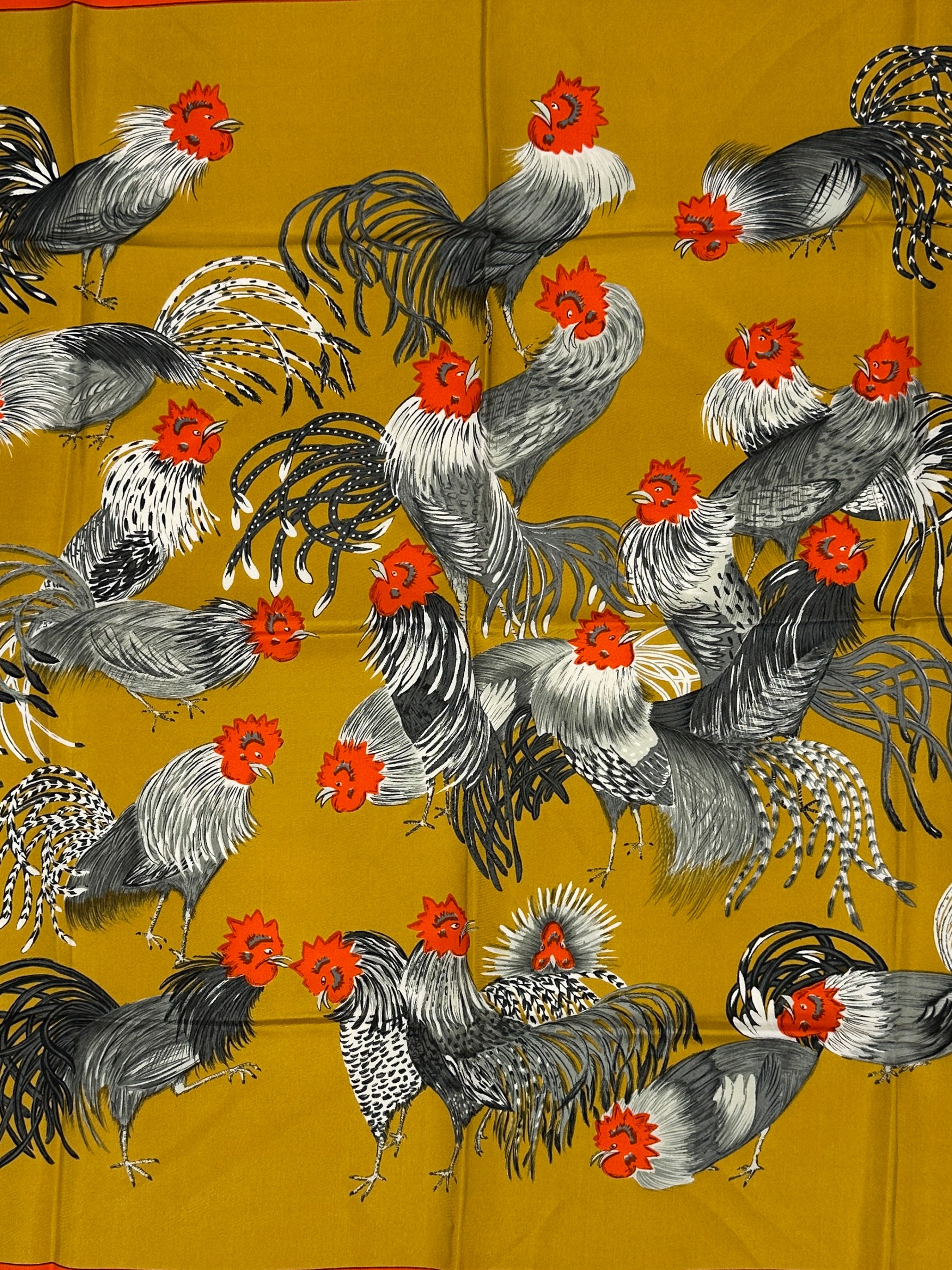 Hermès Les Coqs 90