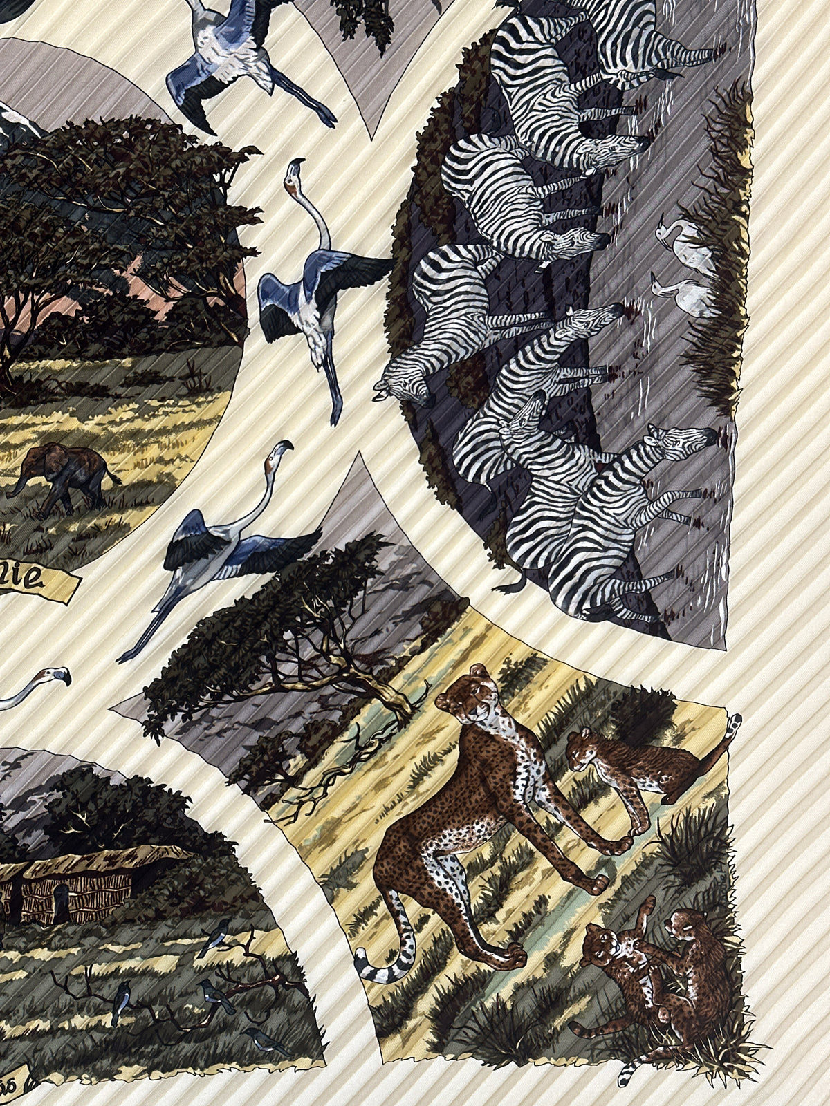 Hermès Tanzanie Plissé 90