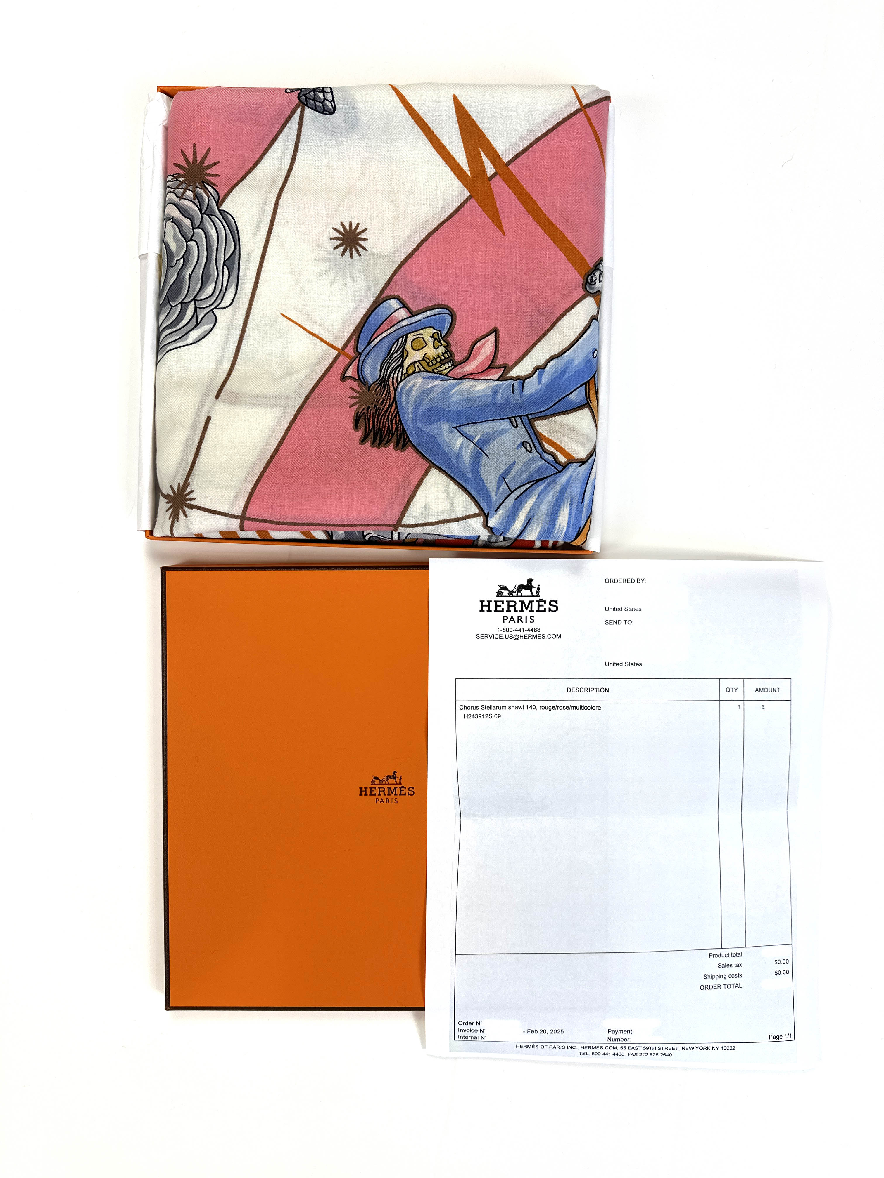 Hermès Chorus Stellarum Cashmere Silk 140
