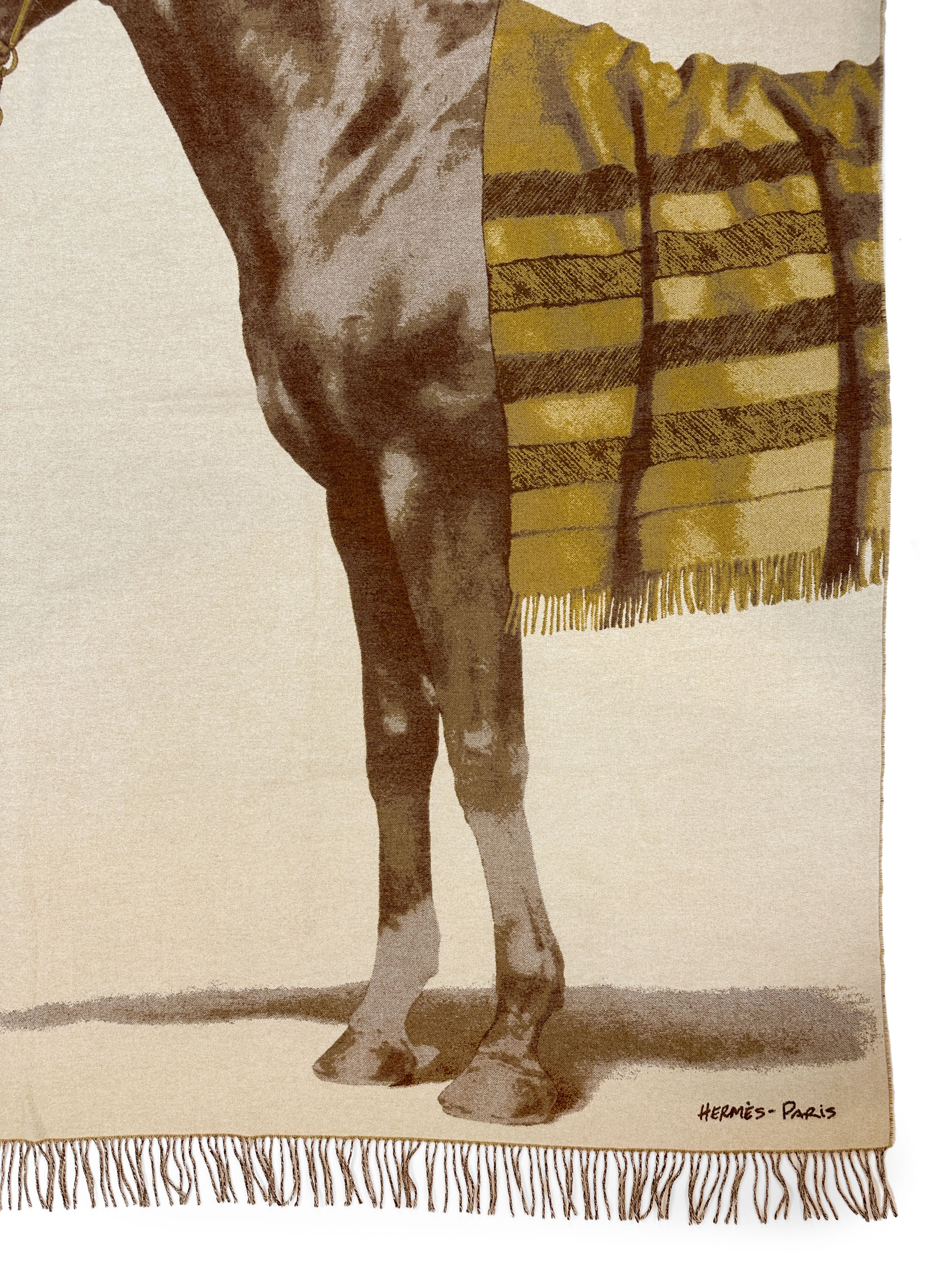 Hermès Cheval Talaria Cashmere Blanket