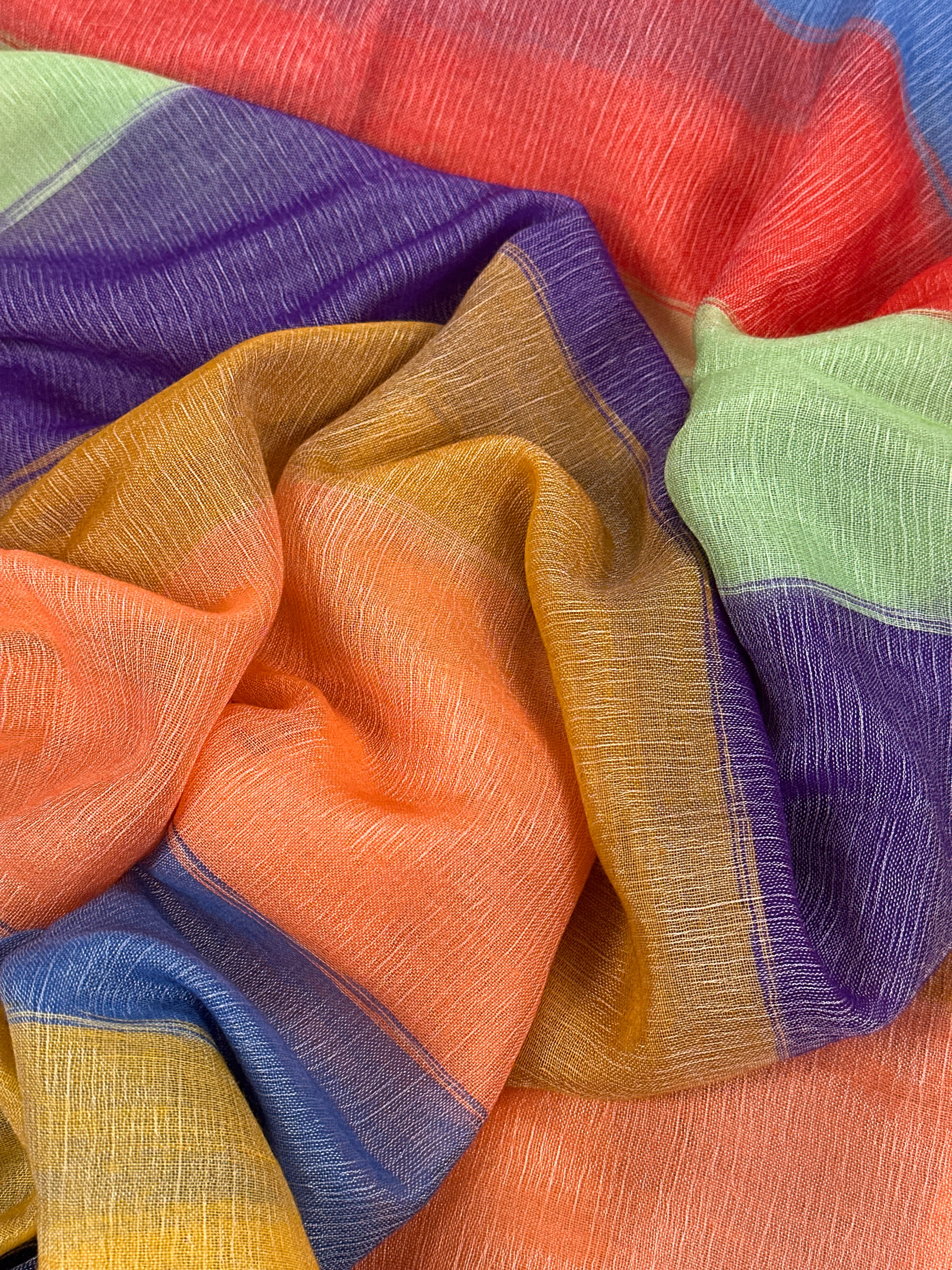 Hermès Etole Plume Bayadere Shawl