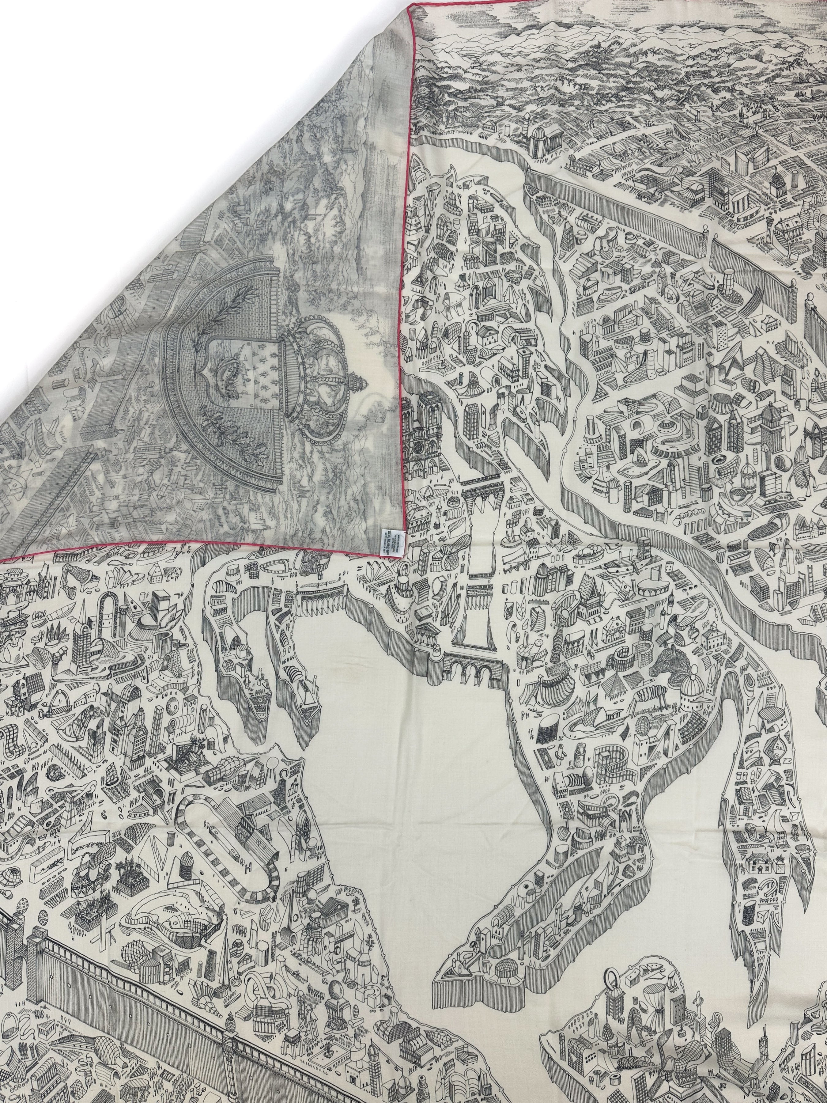 Hermès La Nouvelle Cité Cavalière Cashmere Silk 140