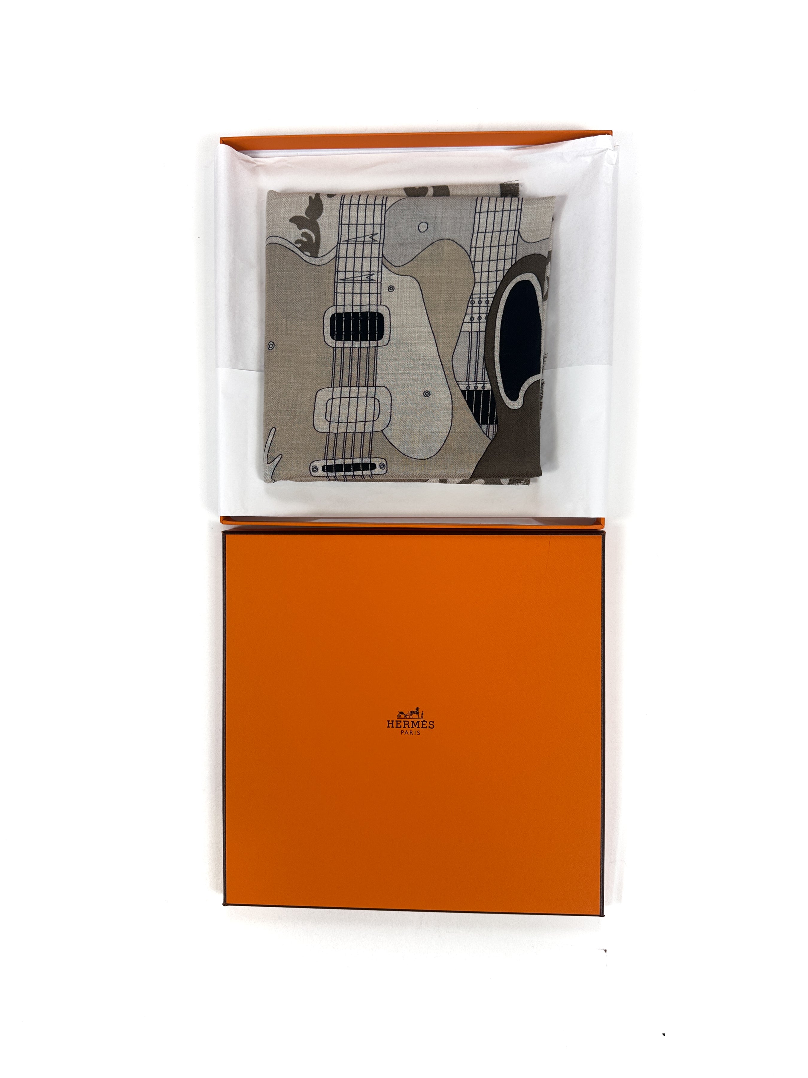 Hermès On Air! Fringed Cashmere Silk 65