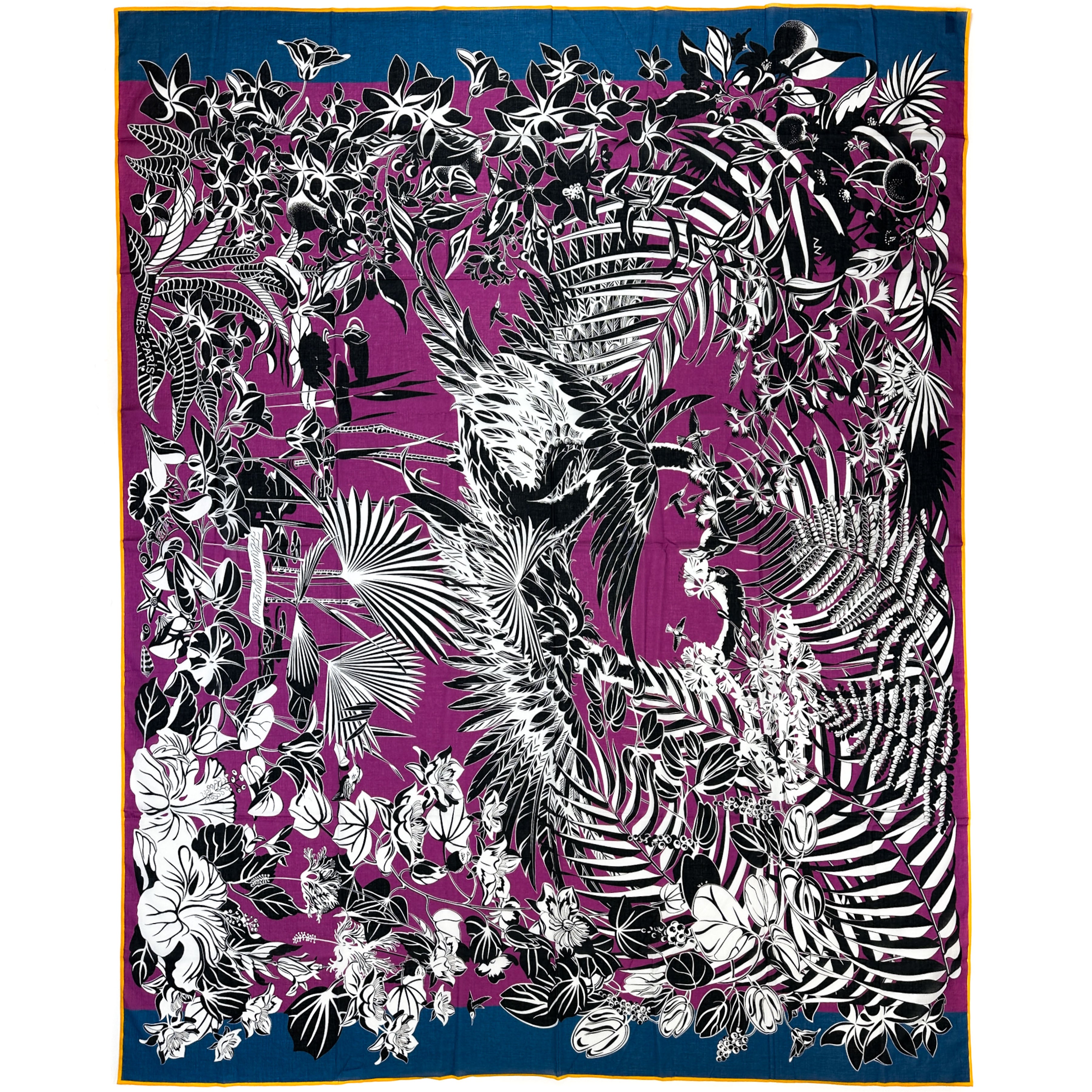 Hermès Flamingo Party Tatouage Cotton Pareo