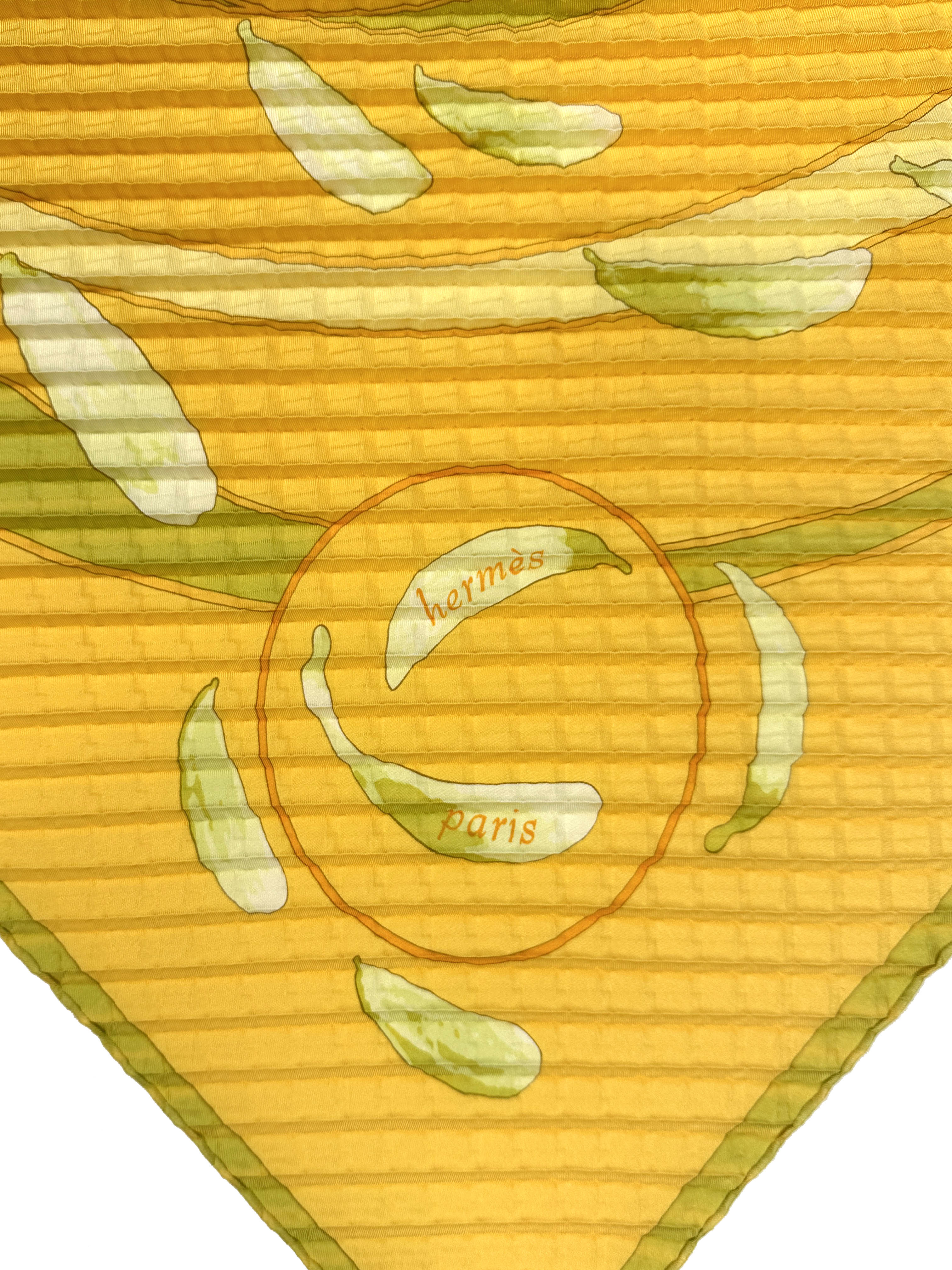 Hermès Au Gré du Vent Mosaic Plissé 90