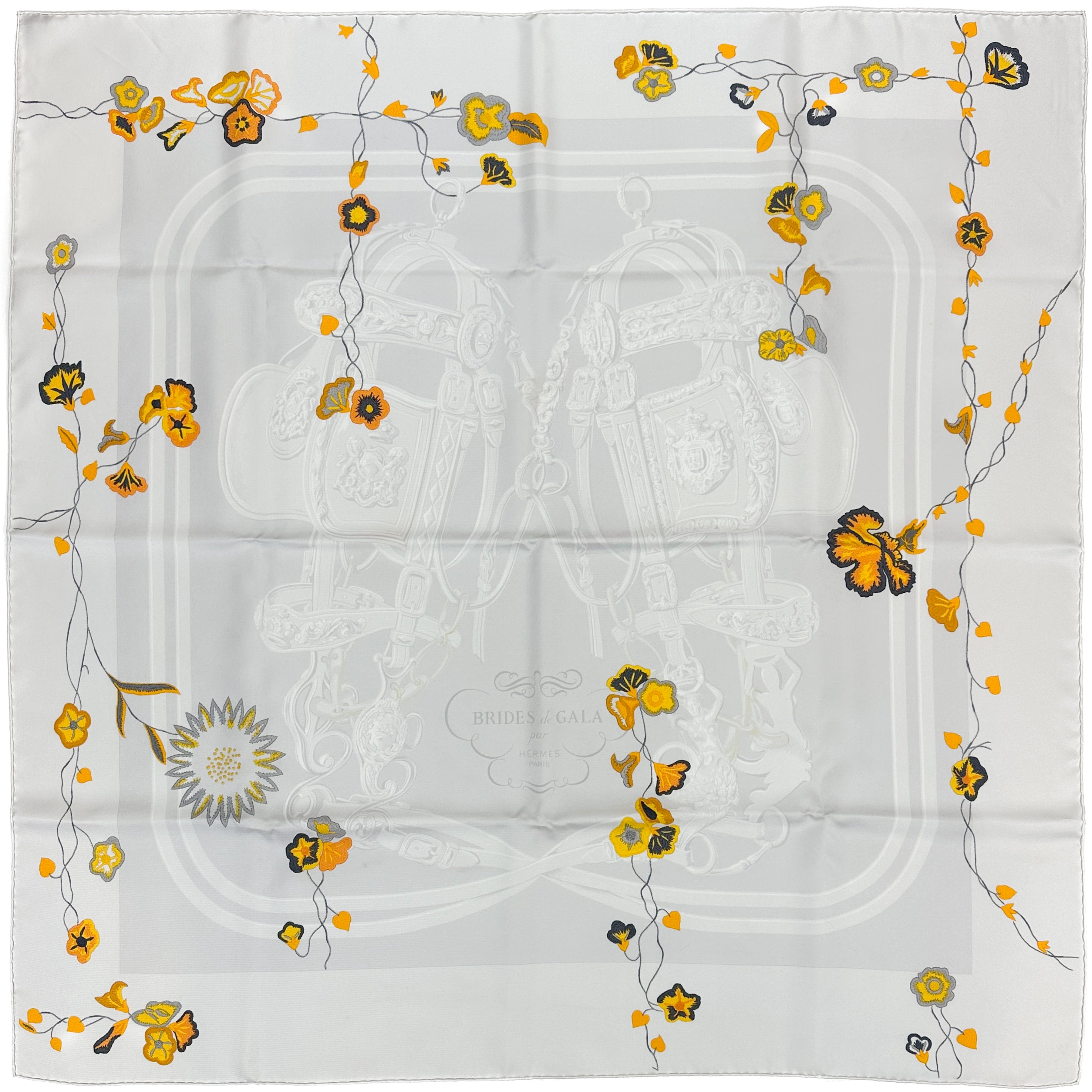 Hermès Brides Fleuries 90