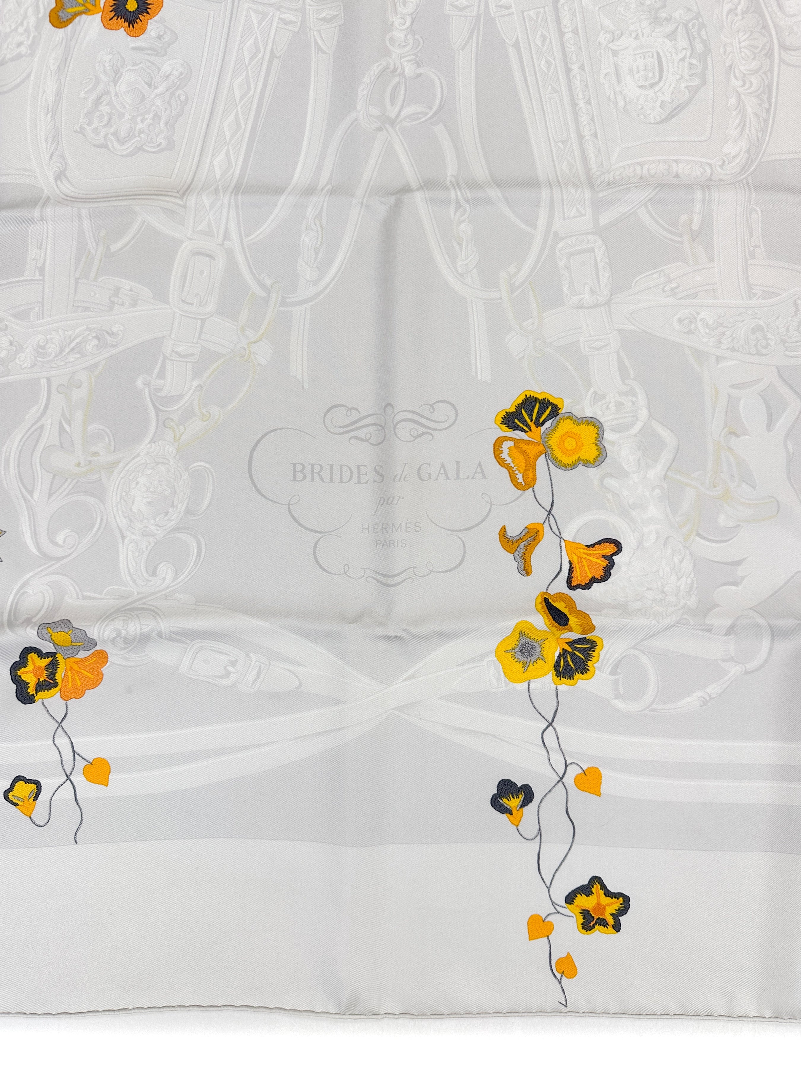 Hermès Brides Fleuries 90
