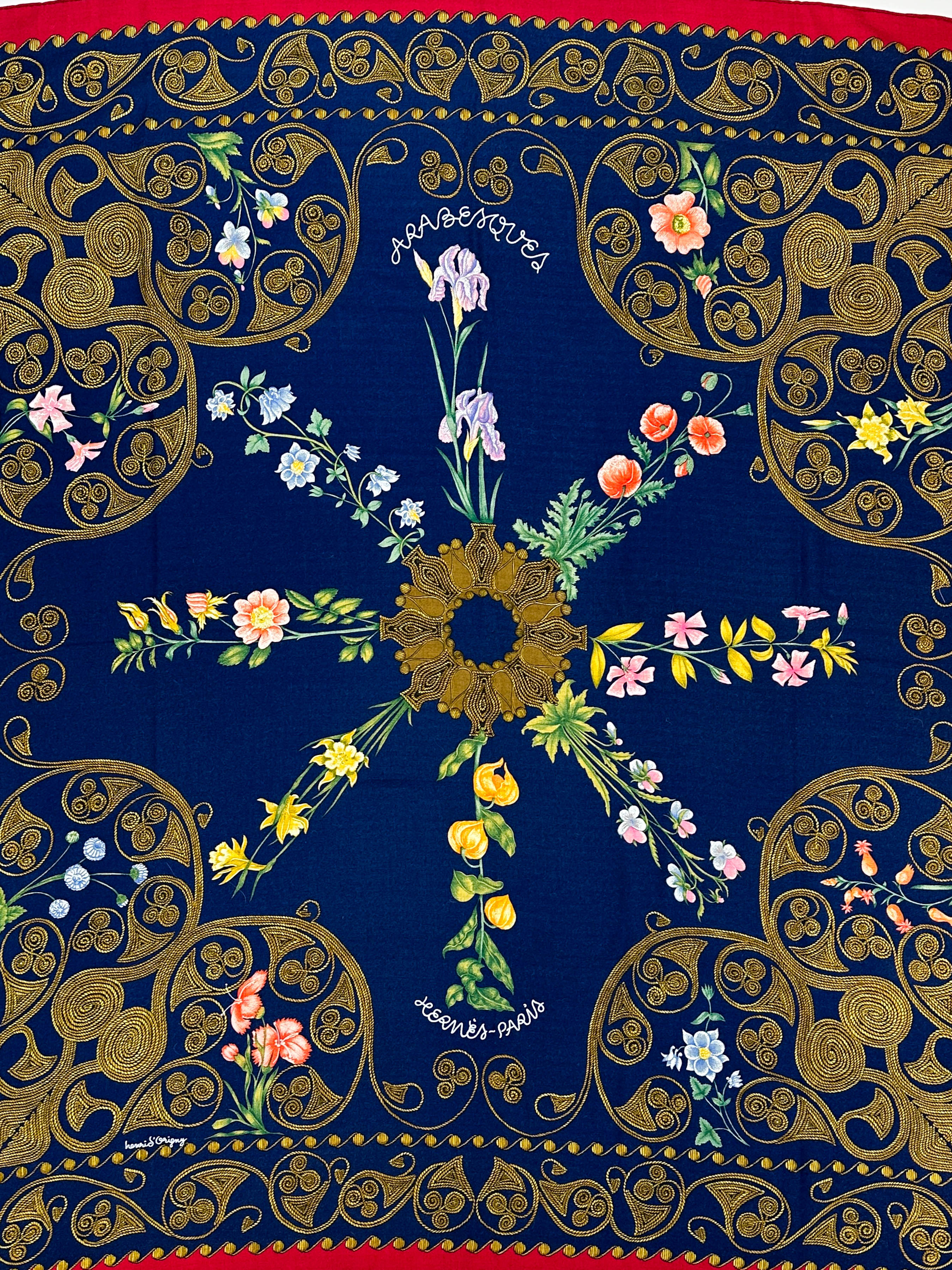 Hermès Arabesques Cashmere Silk 140