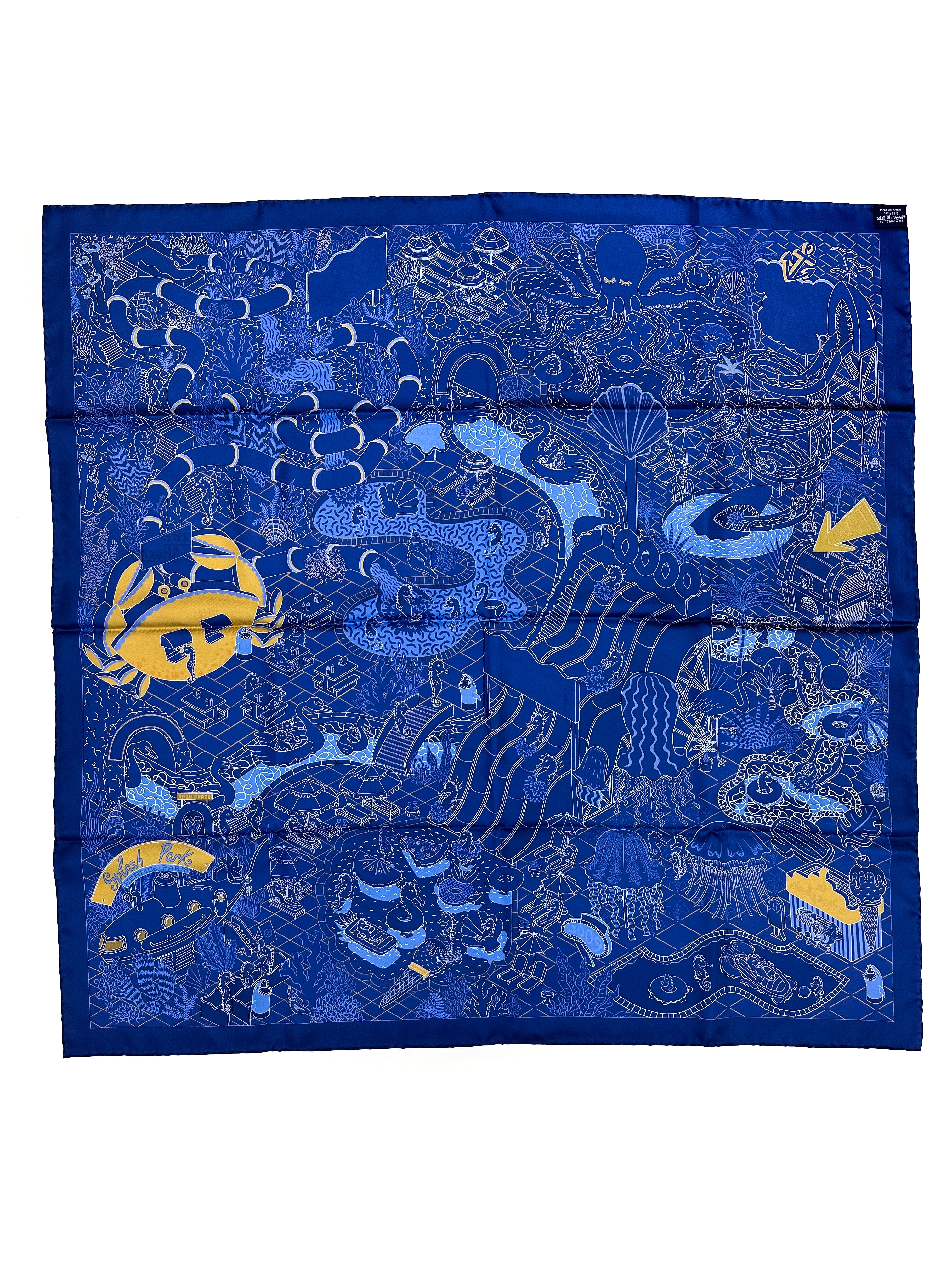 Hermès Splash Park Double Face 90