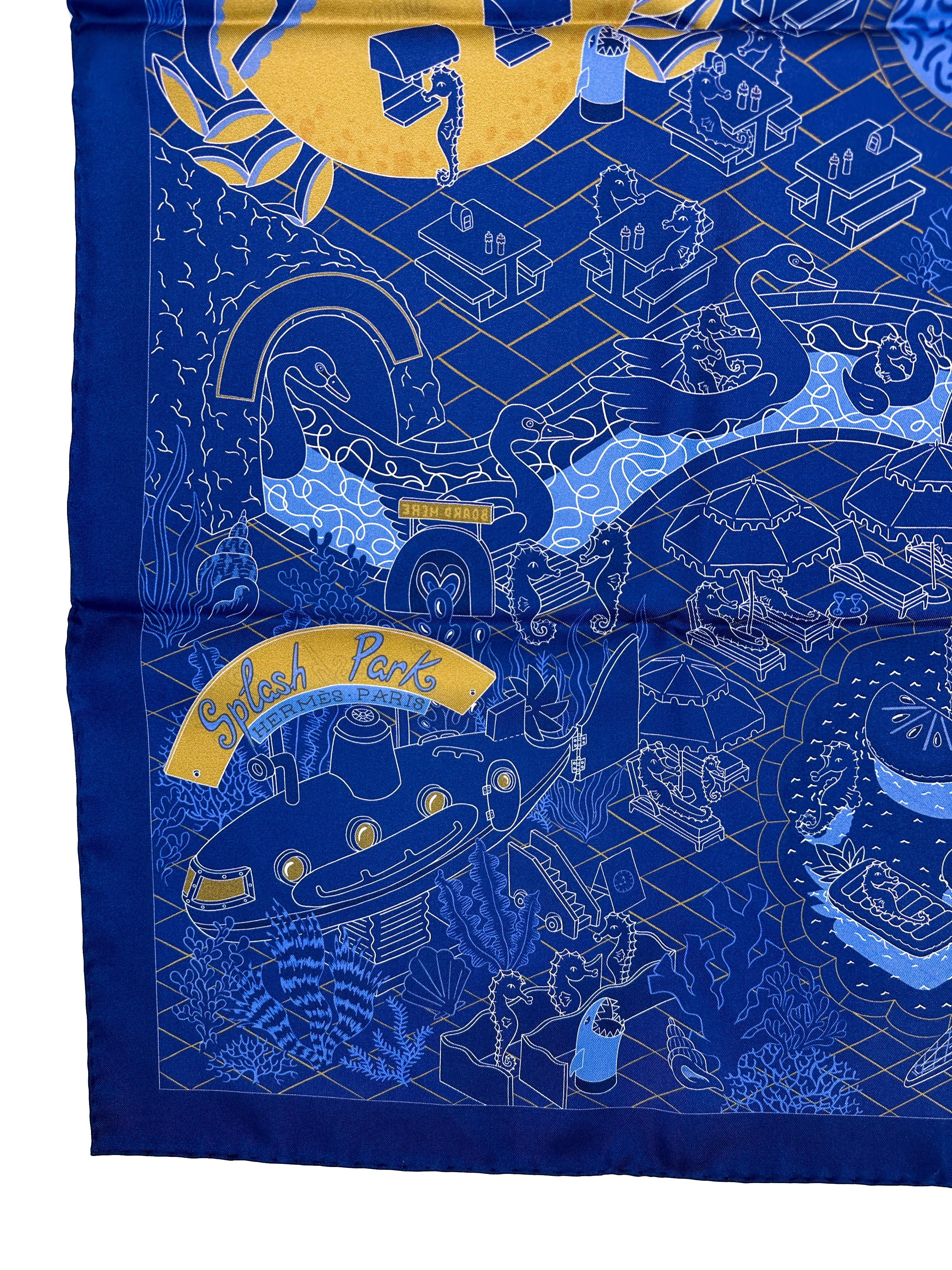 Hermès Splash Park Double Face 90
