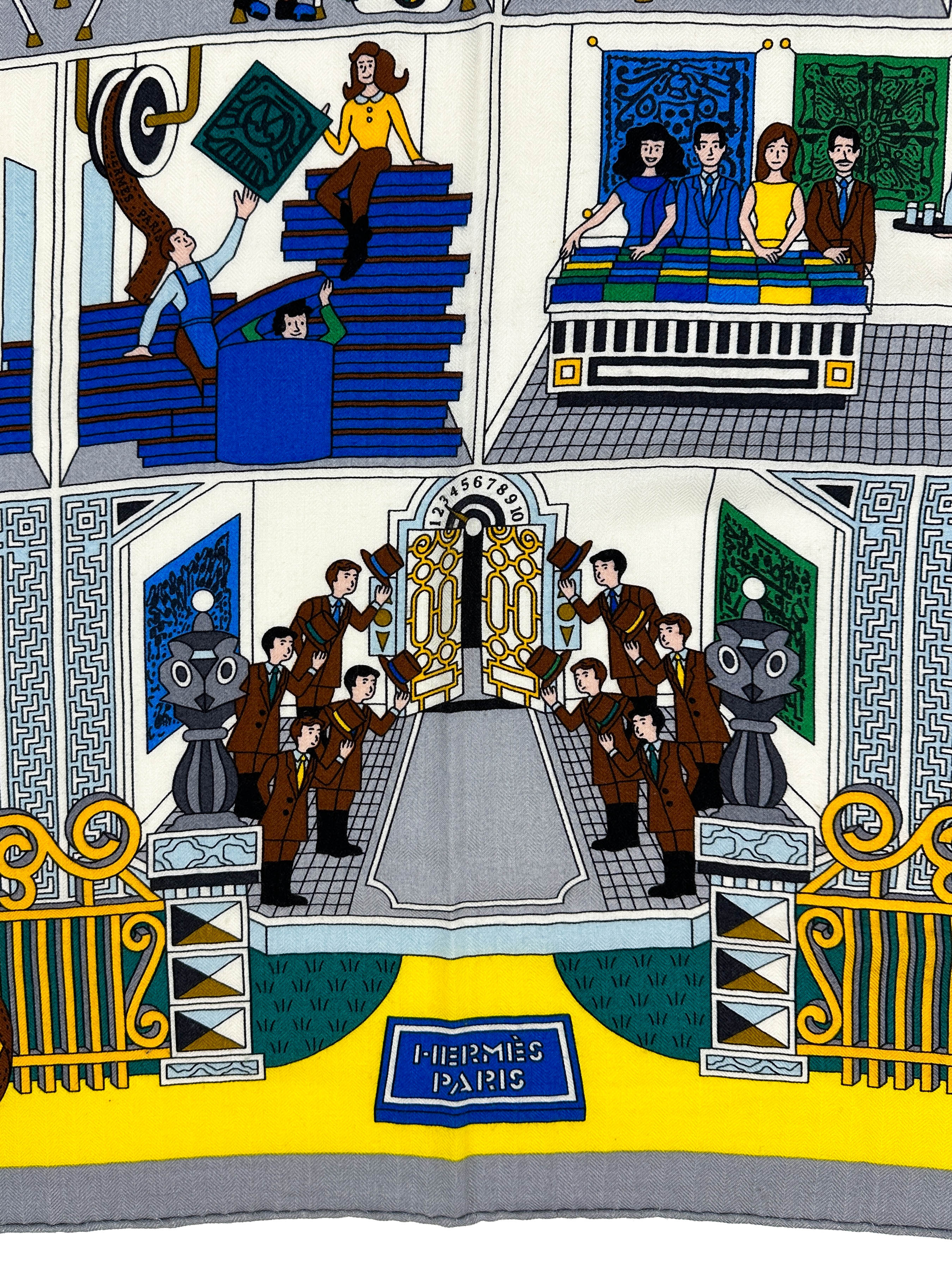 Hermès La Maison des Carrés Cashmere Silk 140