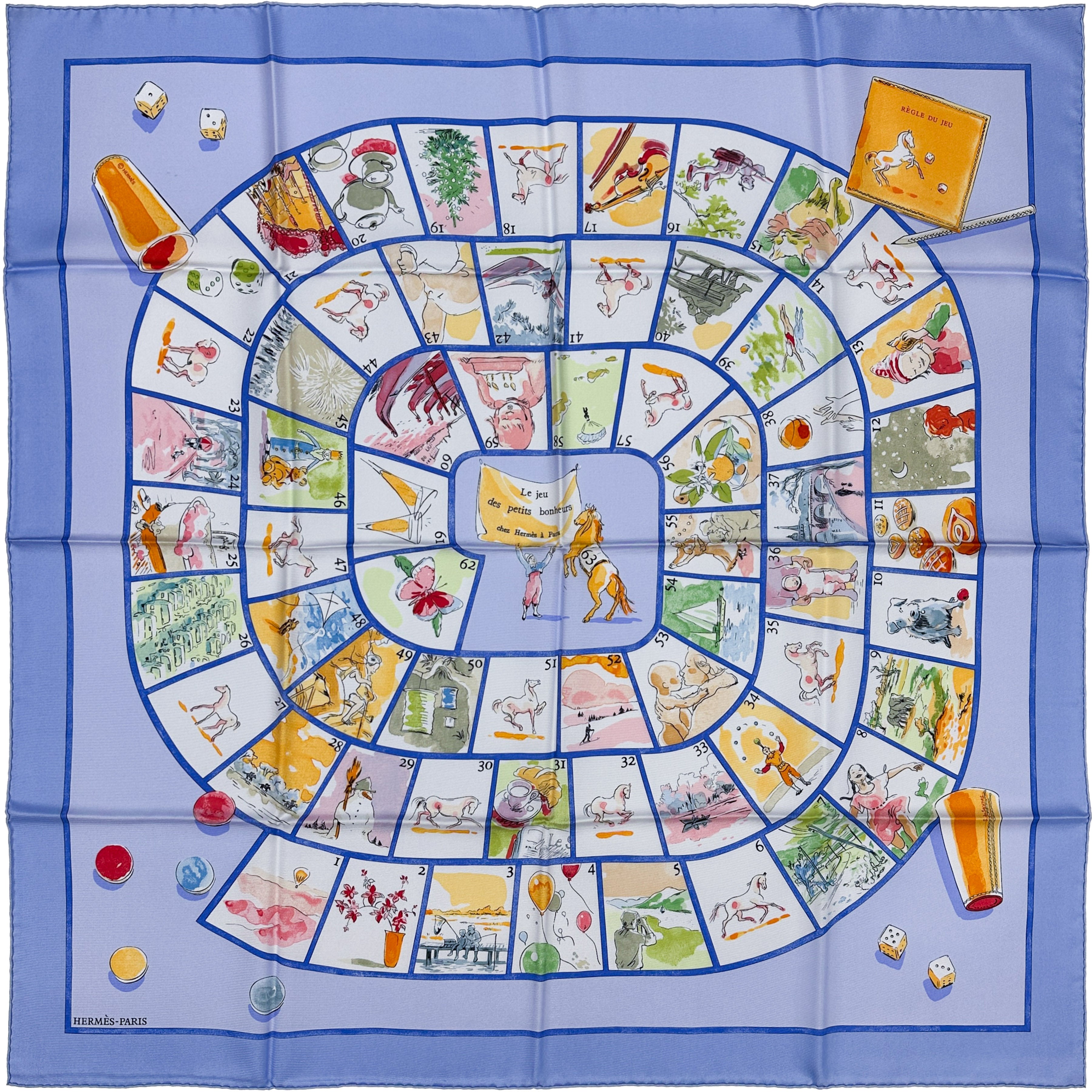 Hermès Le Jeu des Petits Bonheurs 90