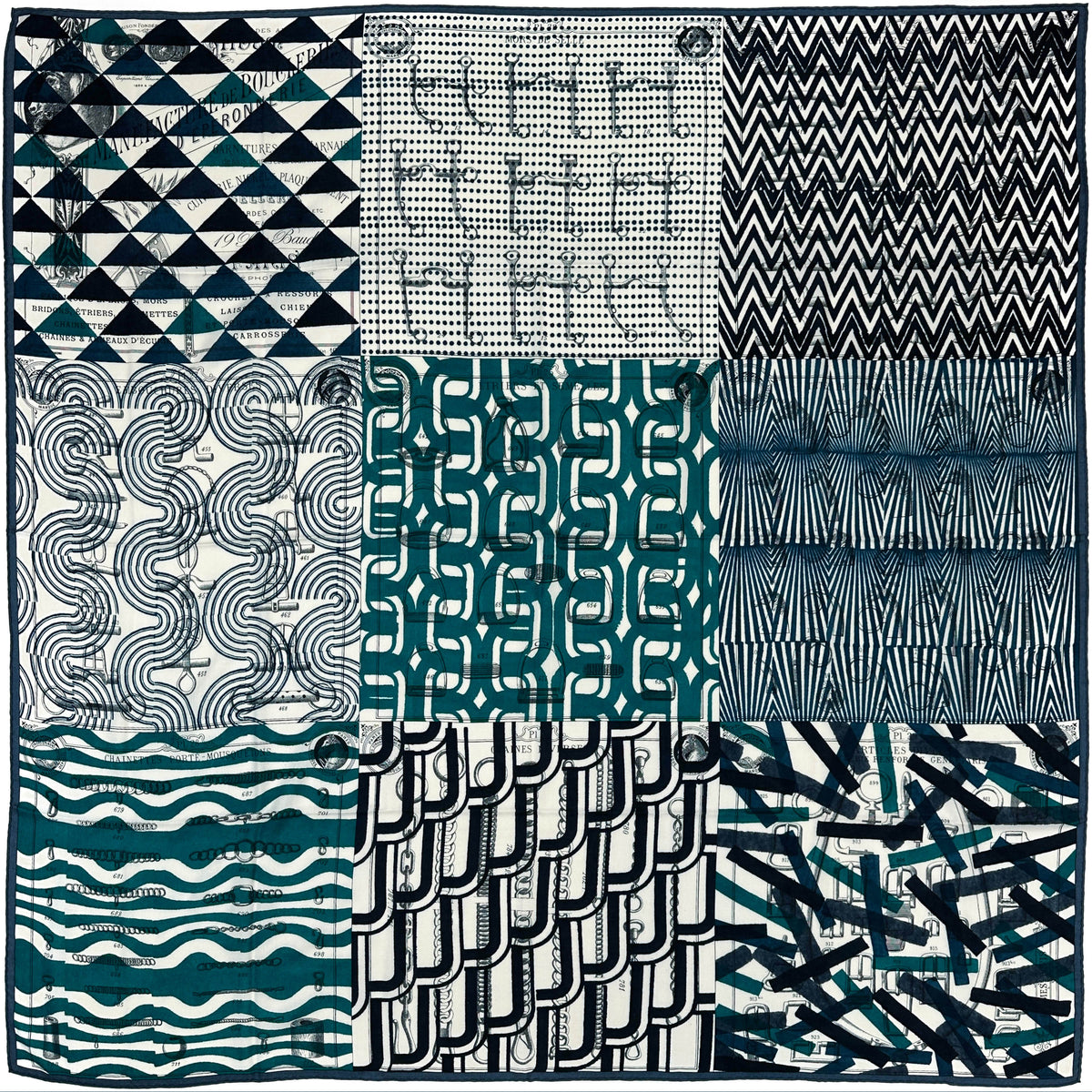 Hermès Manufacture de Boucleries Cashmere Silk 140